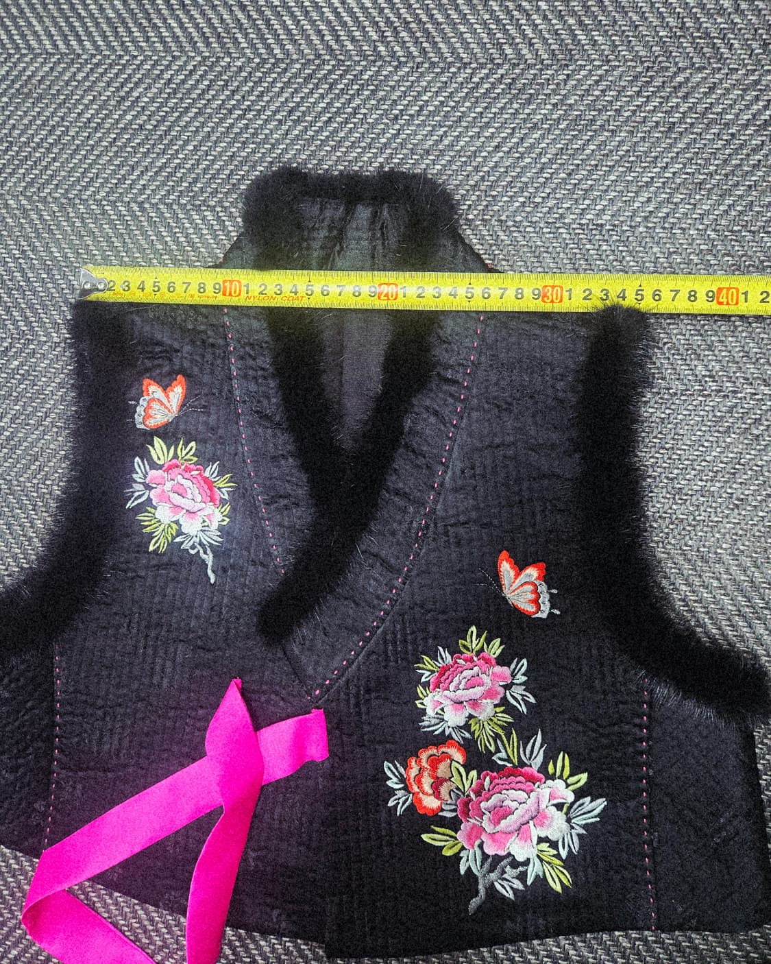 한복 밍크 누빔 겨울 조끼 한복배자 상품이미지4