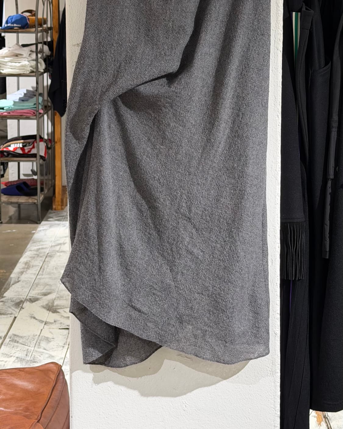 모르간 르 페이 그레이 드레이프 롱 스커트 상품이미지3