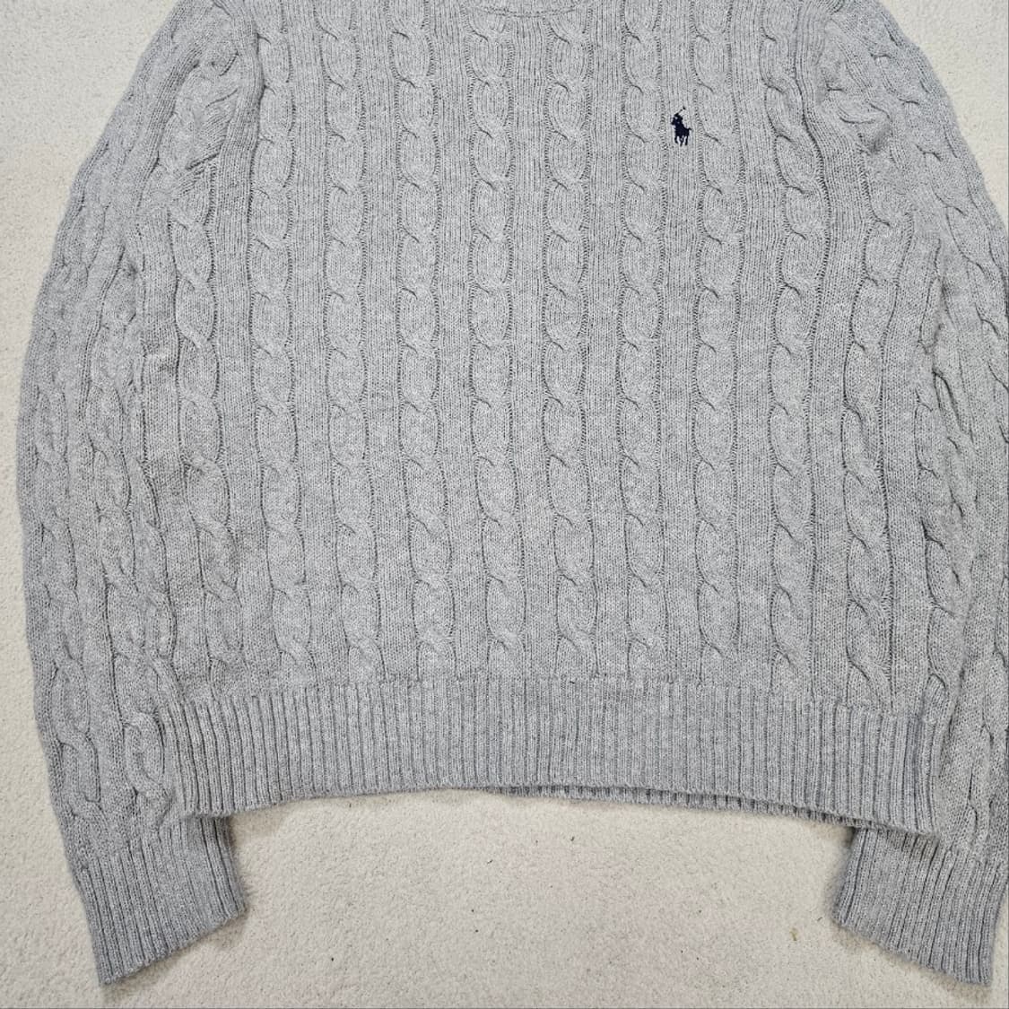폴로 랄프 로렌 신형 QR 케이블 니트 L 상품이미지5