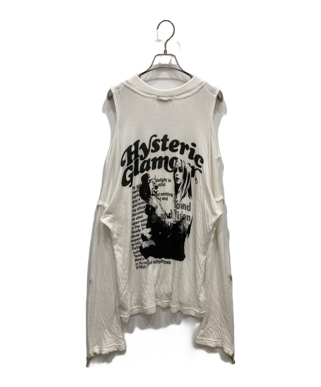 히스테릭 글래머 오픈숄더 그런지 집업 상품이미지1