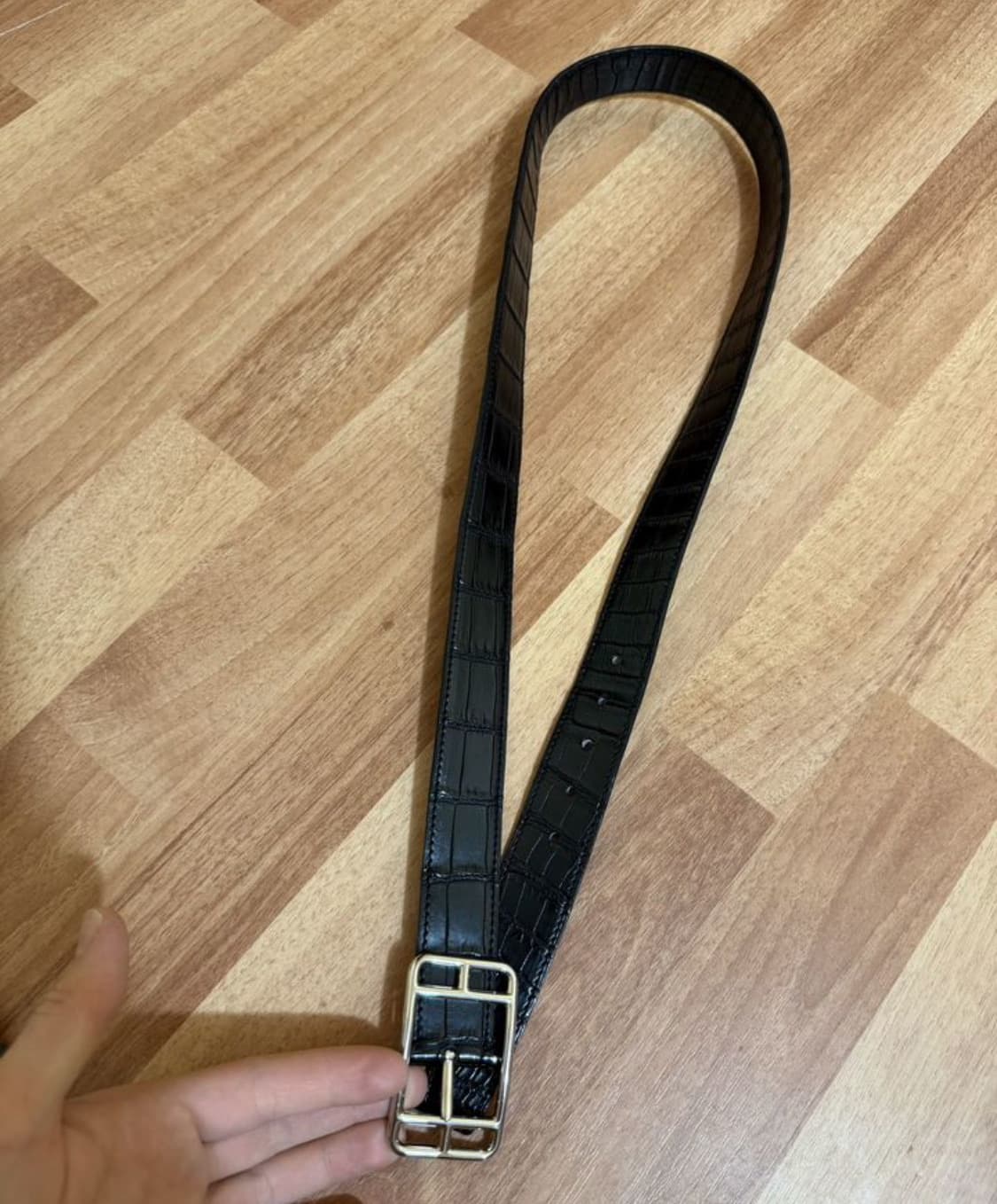 에르메스 리버서블 벨트(프로수스 라인-나일 엘리게이터)95사이즈-해외발송 상품이미지8