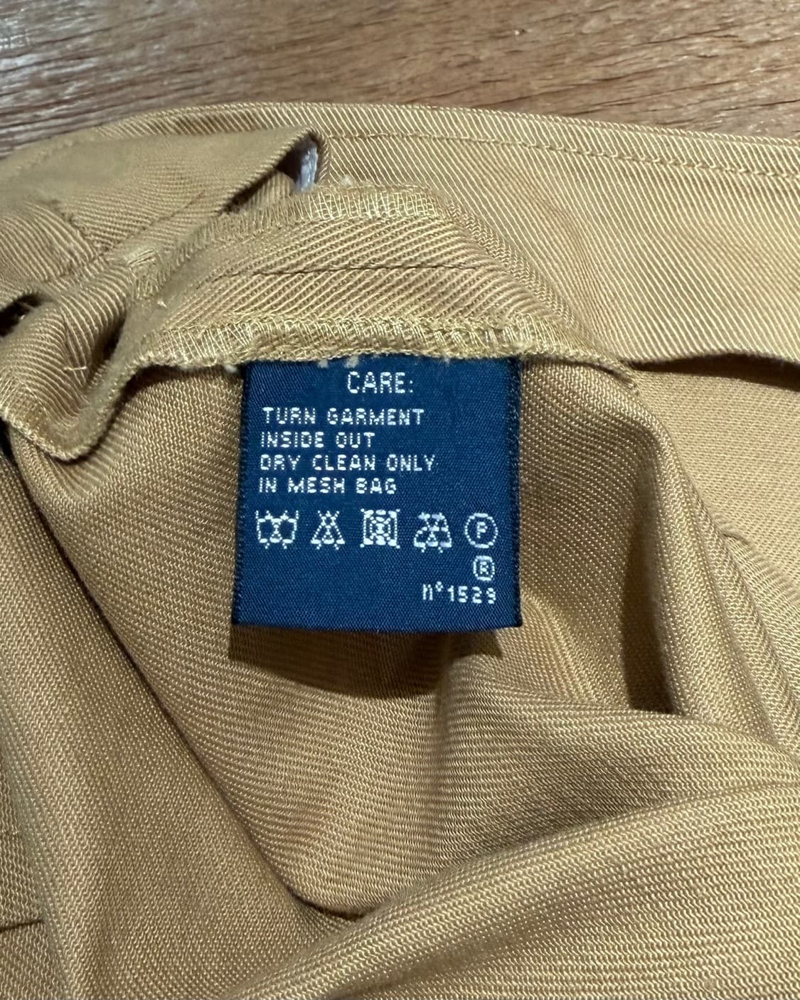 랄프로렌 베이지 코튼 트윌 레더 트림 랩 미니 스커트 상품이미지8