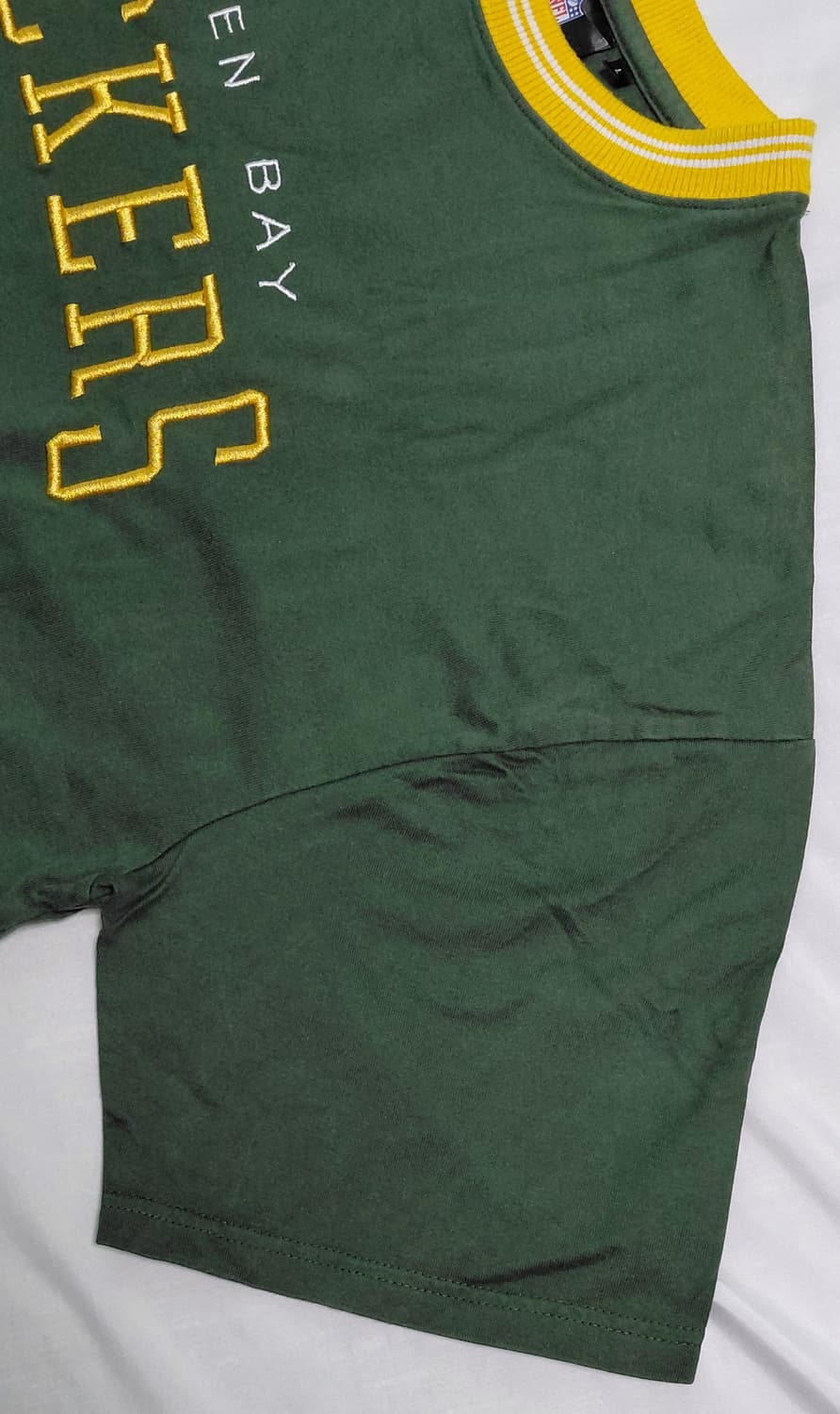 [L] NFL 그린베이 패커스 자수 반팔 티셔츠 (WEGO 정품) 상품이미지4