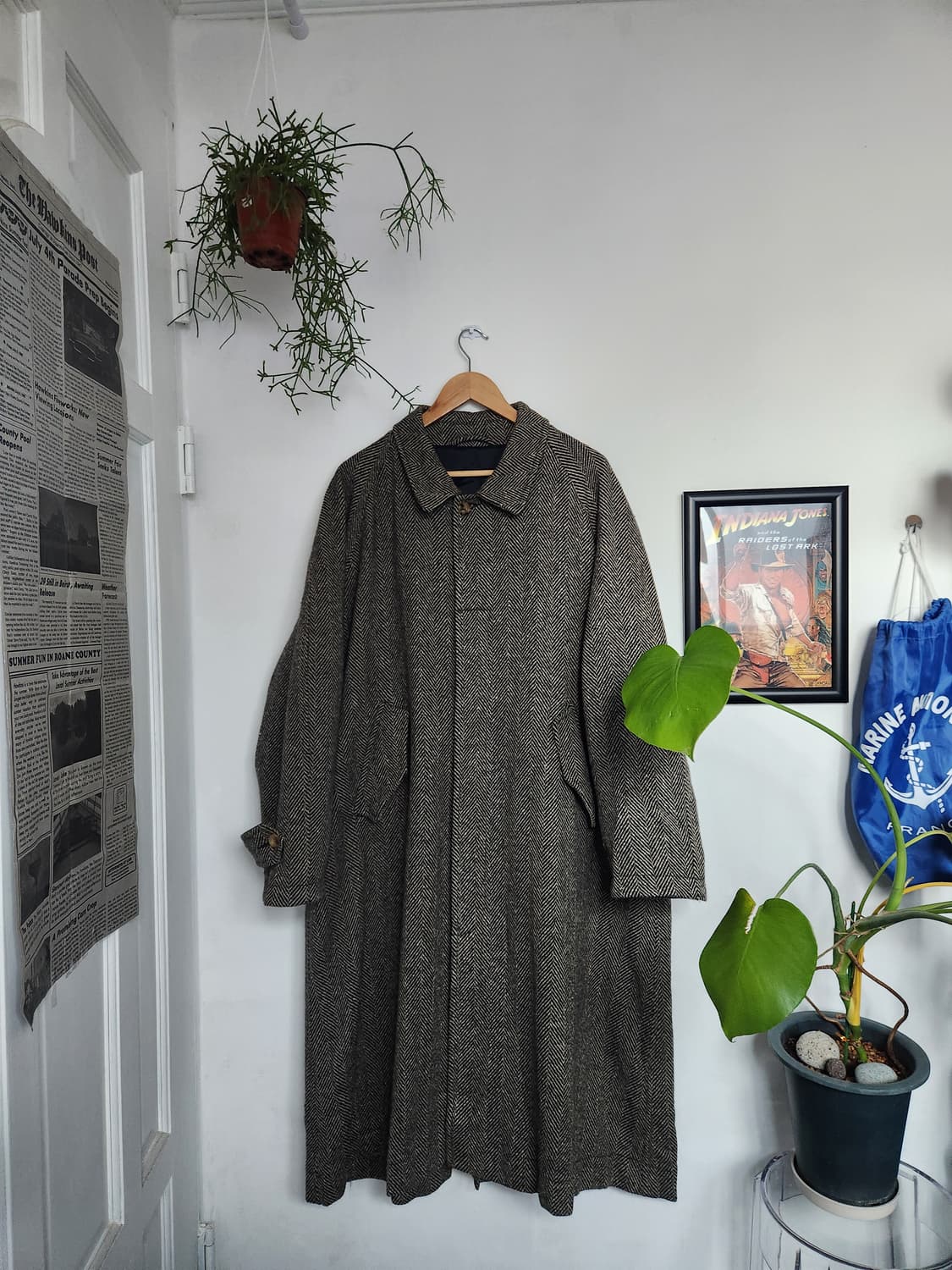 루치아노 바르베라 울 헤링본 발마칸 코트(ITALYmade) 상품이미지1