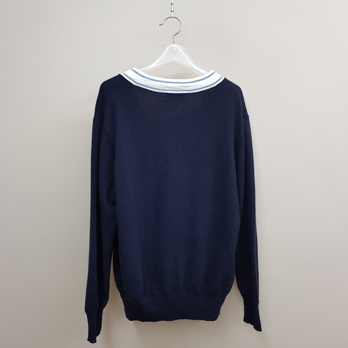 산드로 SANDRO V라인 배색 포인트 울 니트 2사이즈 상품이미지5