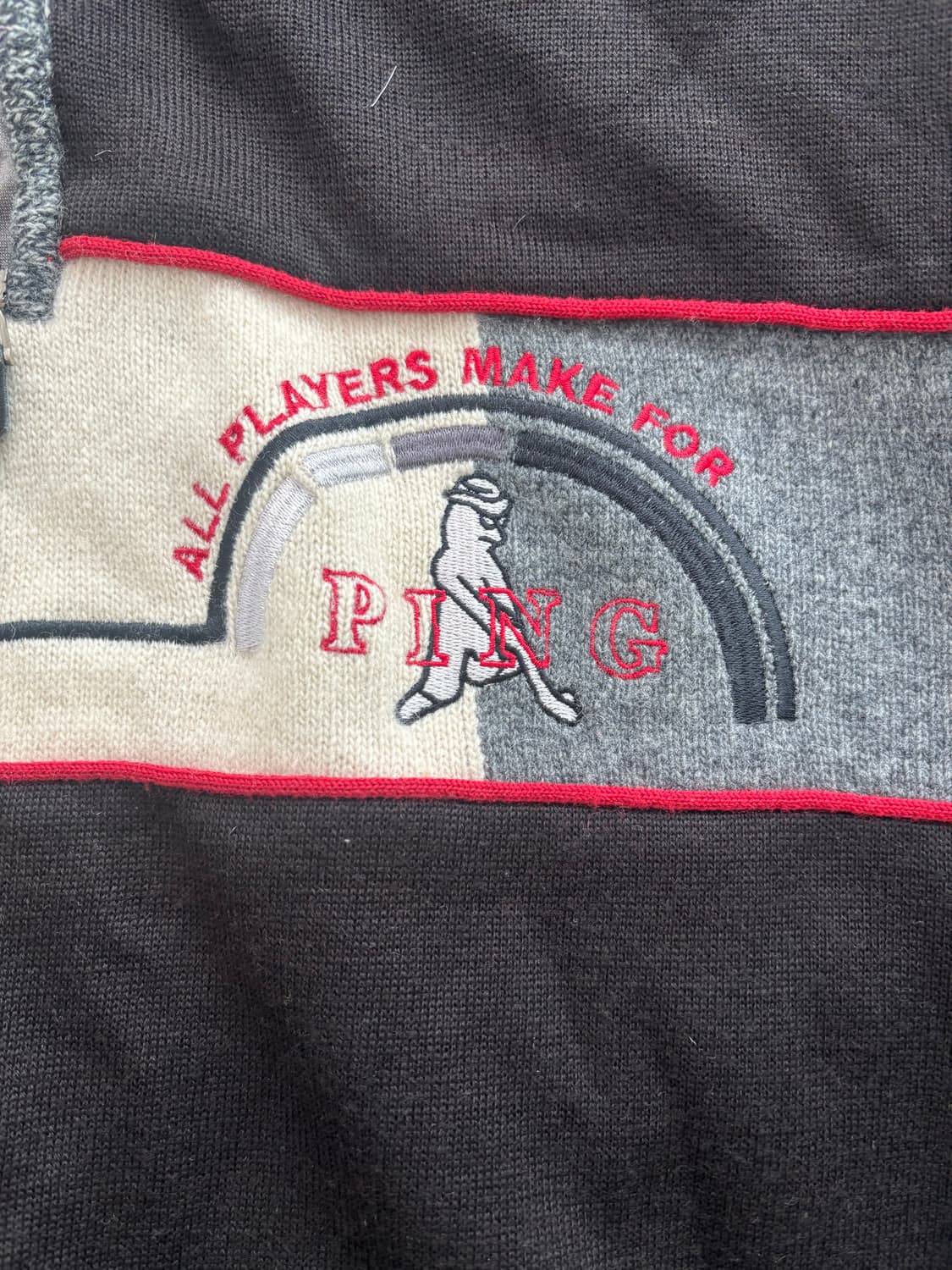 골프웨어 PING 니트 반집업 사이즈 100 상품이미지3