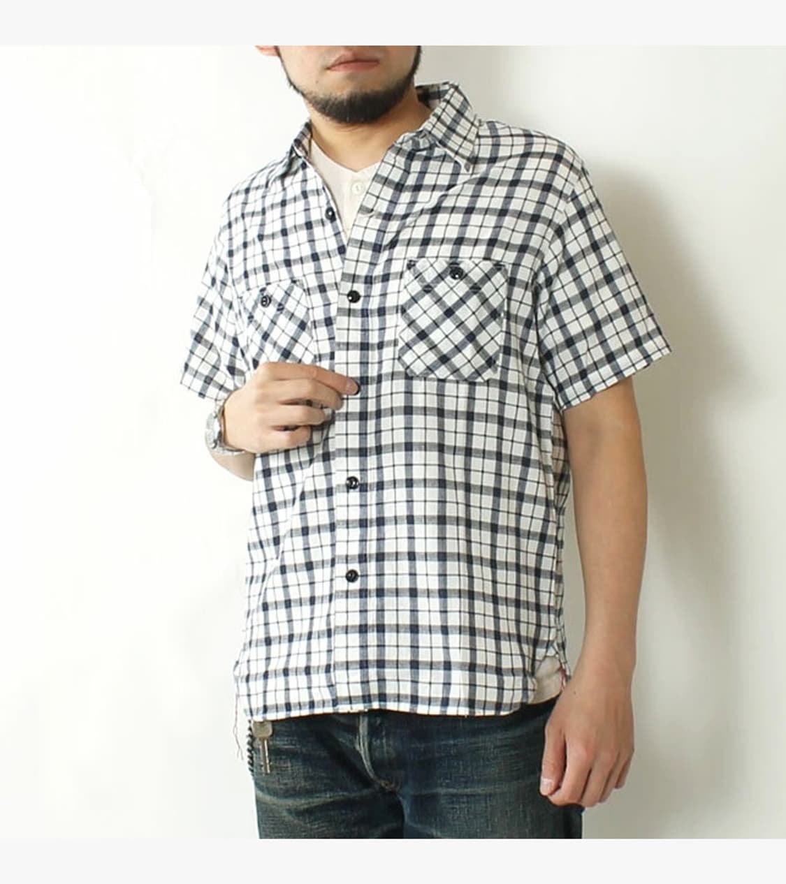 SUGAR CANE - CHECK SHIRT 상품이미지2
