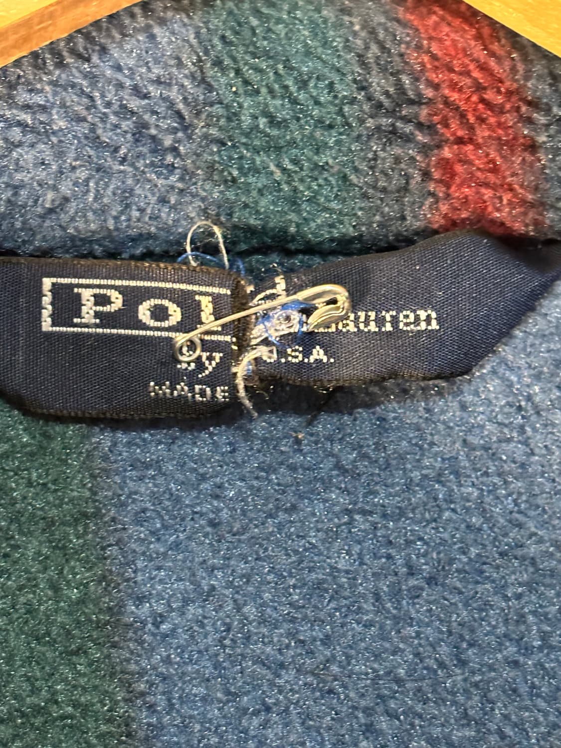 90s POLO 폴로 체크 플리스 스윙탑 드리즐러 빈티지 자켓 상품이미지9