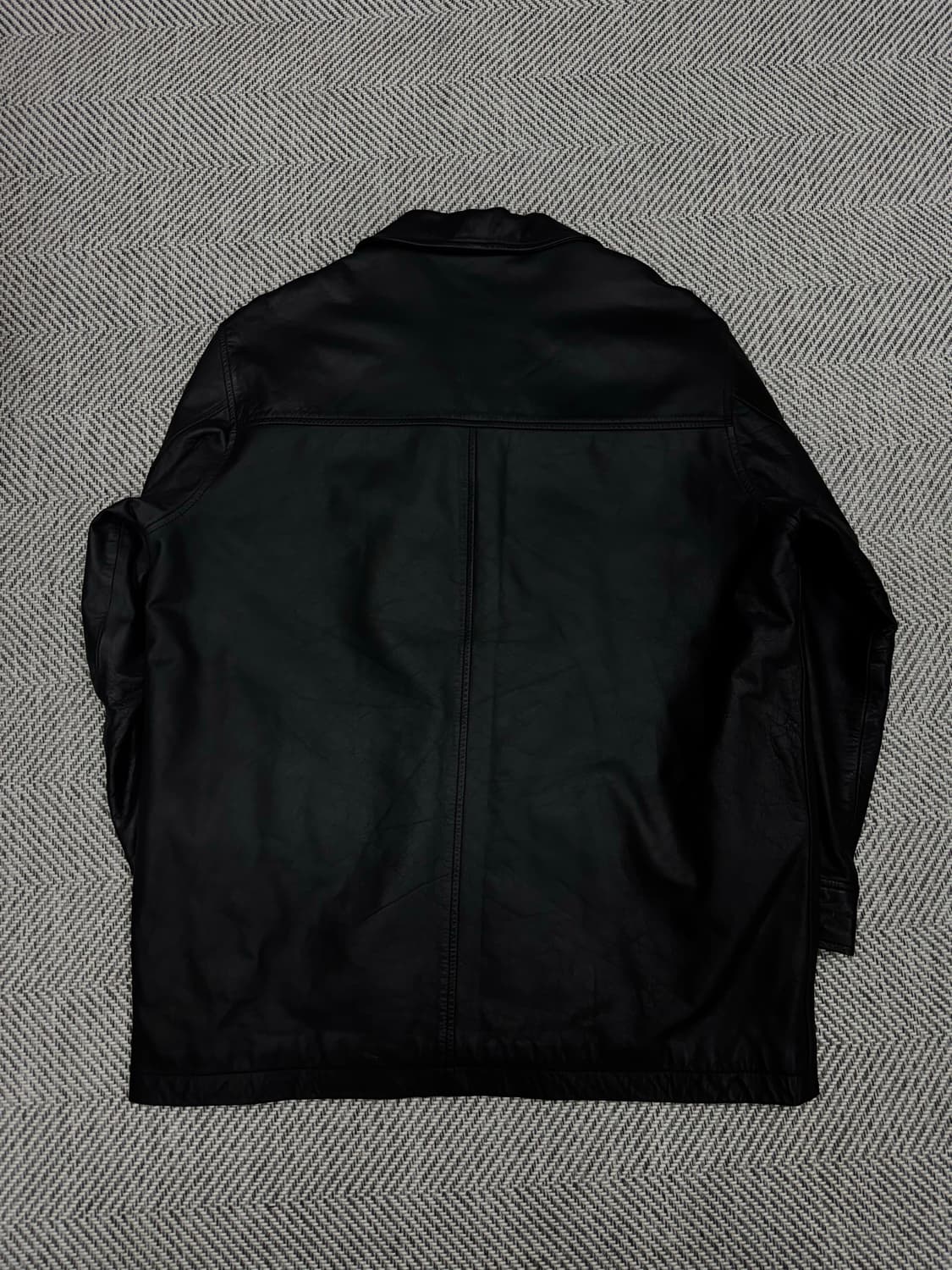 올드 갭 레더 빈티지 카 코트 블랙 L사이즈 상품이미지4