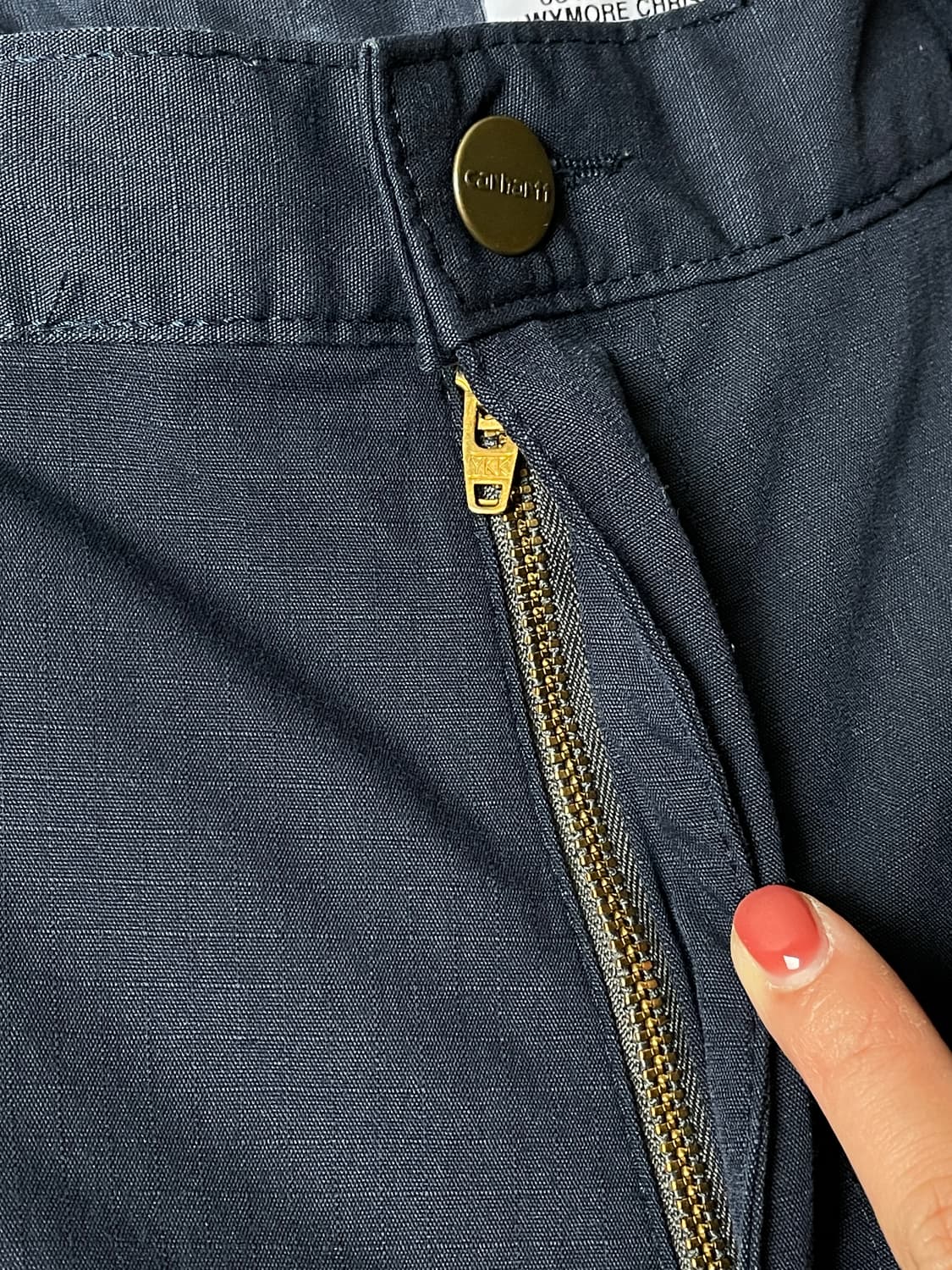 CARHARTT 칼하트 빈티지 네이비 리프스탑 워크팬츠 상품이미지3