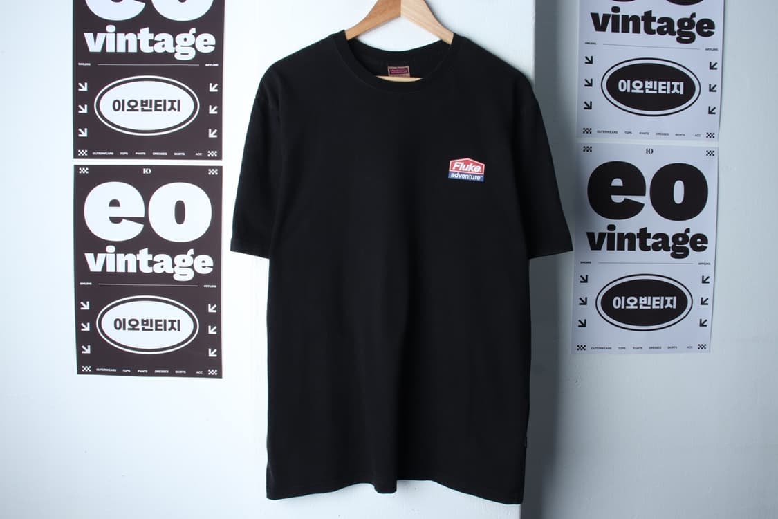 (XL-2XL) 플루크 반팔 티셔츠 빅사이즈 에이징 블랙-H32103 상품이미지2
