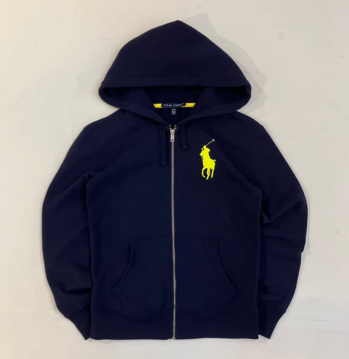 폴로 랄프로렌 딱붙핏 빅포니 후드집업 네이비 상품이미지1