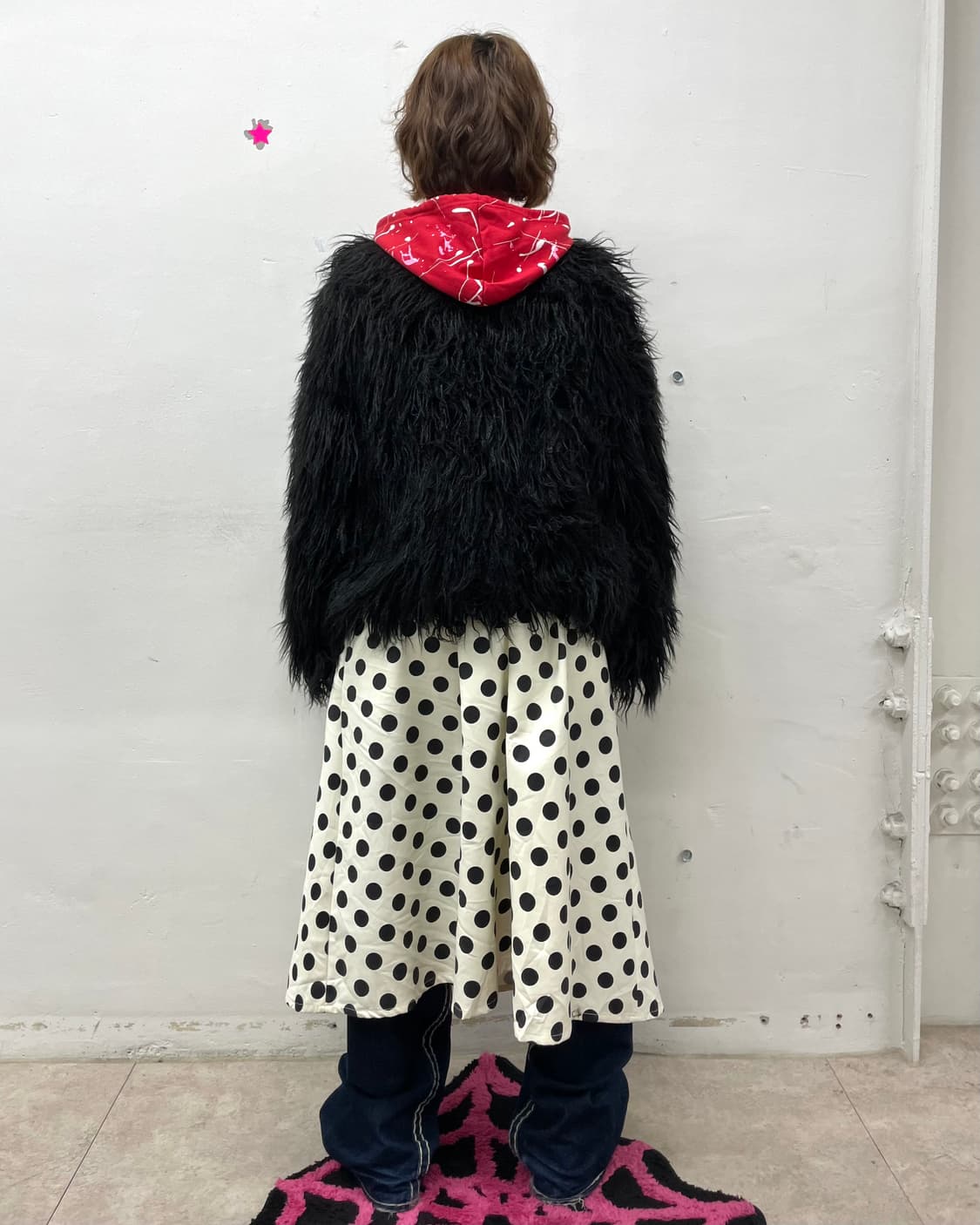 Raven black fur jacket  상품이미지7