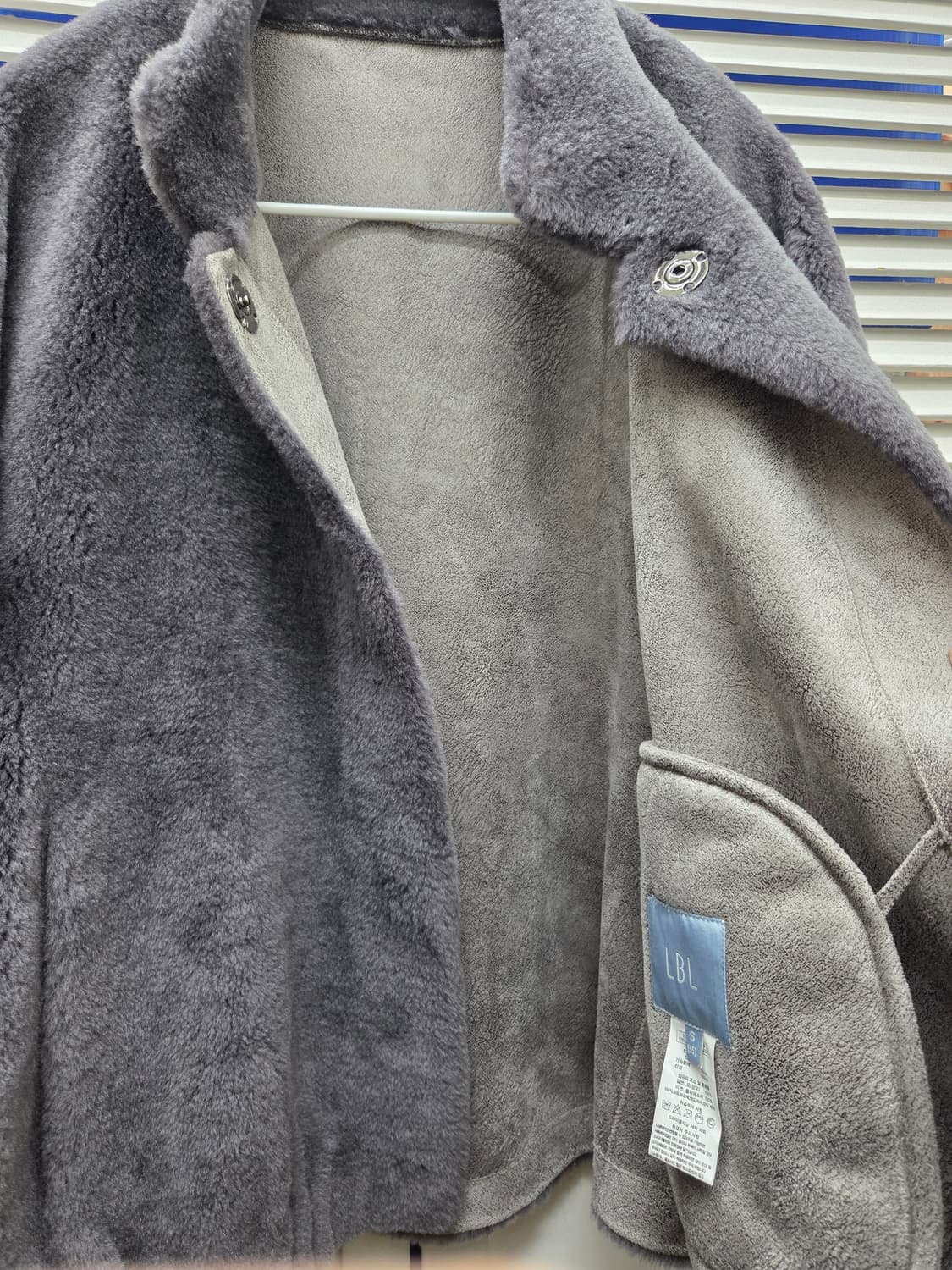 LBL 호주산 양모 시어링 하프자켓 상품이미지5