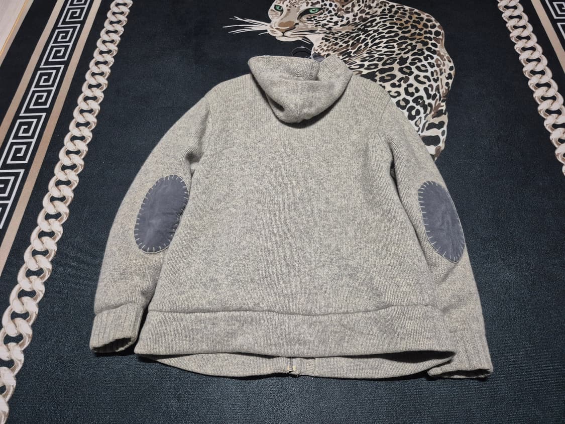 (희귀)90's 빈폴 빈티지 모리걸 더플 니트 후드 가디건 상품이미지4