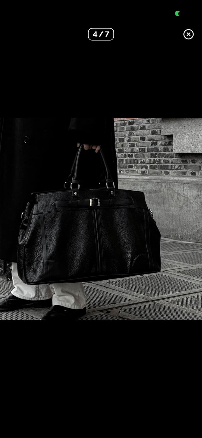 레더 가죽 보스턴백 트레블백 상품이미지4