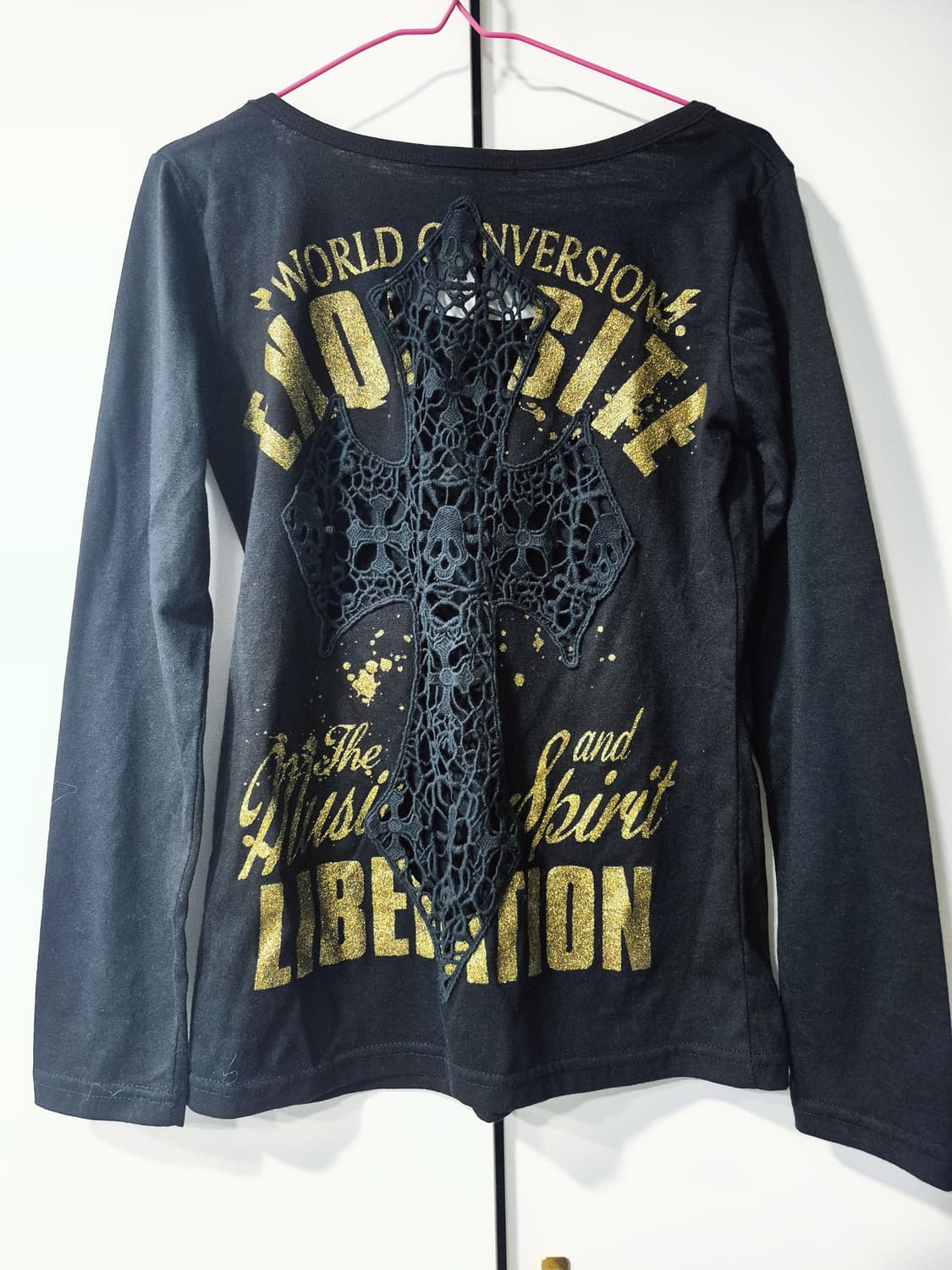  펑크 락 시크 시스루 y2k 빈티지 00s 롱슬리브 상품이미지2