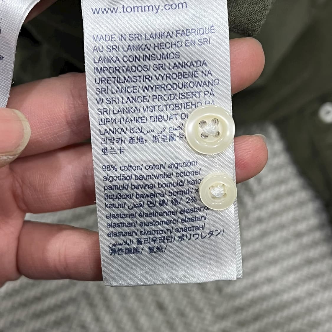 타미힐피거 코듀로이 셔츠 s08632 상품이미지7