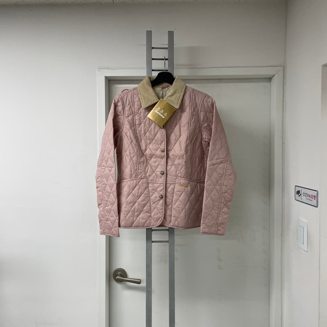 바버 퀄팅 자켓 핑크 새상품 34(W) 상품이미지1