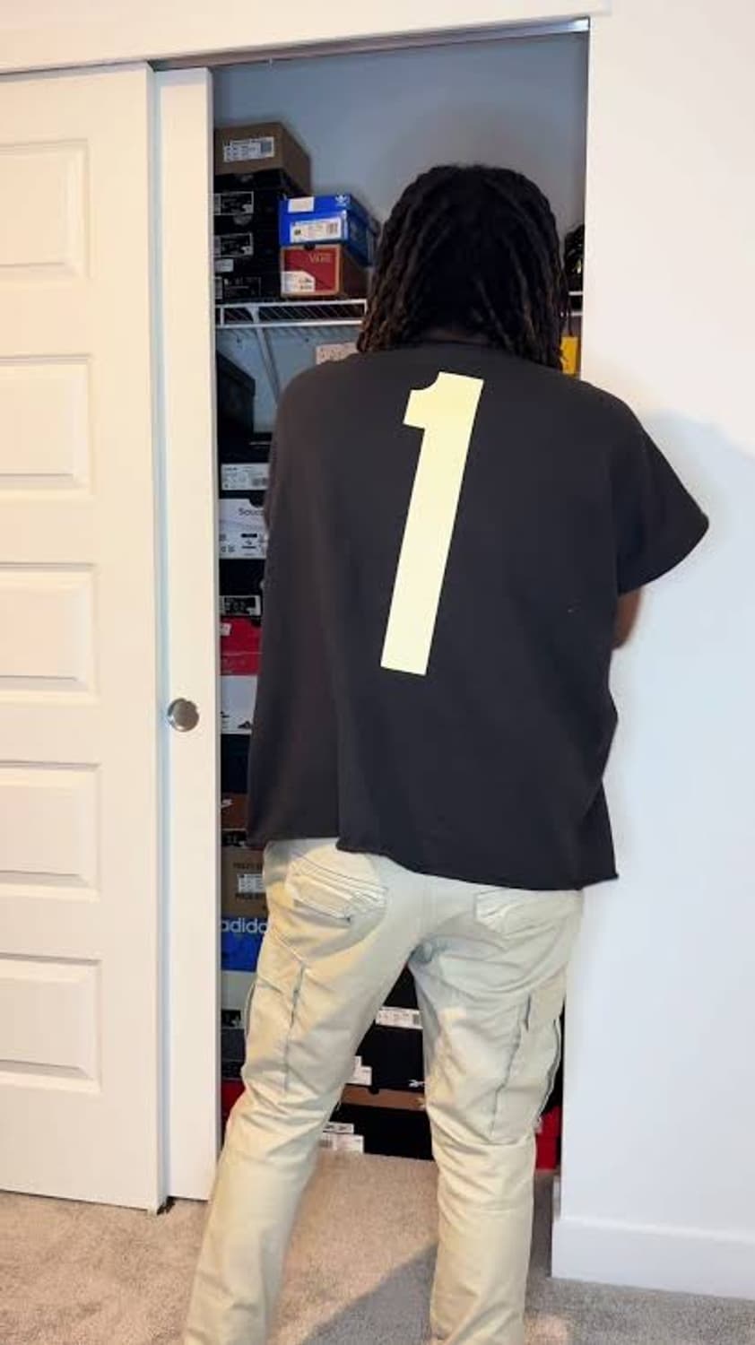 Yeezy 1 박스 티셔츠 블랙 사이즈 1 상품이미지3