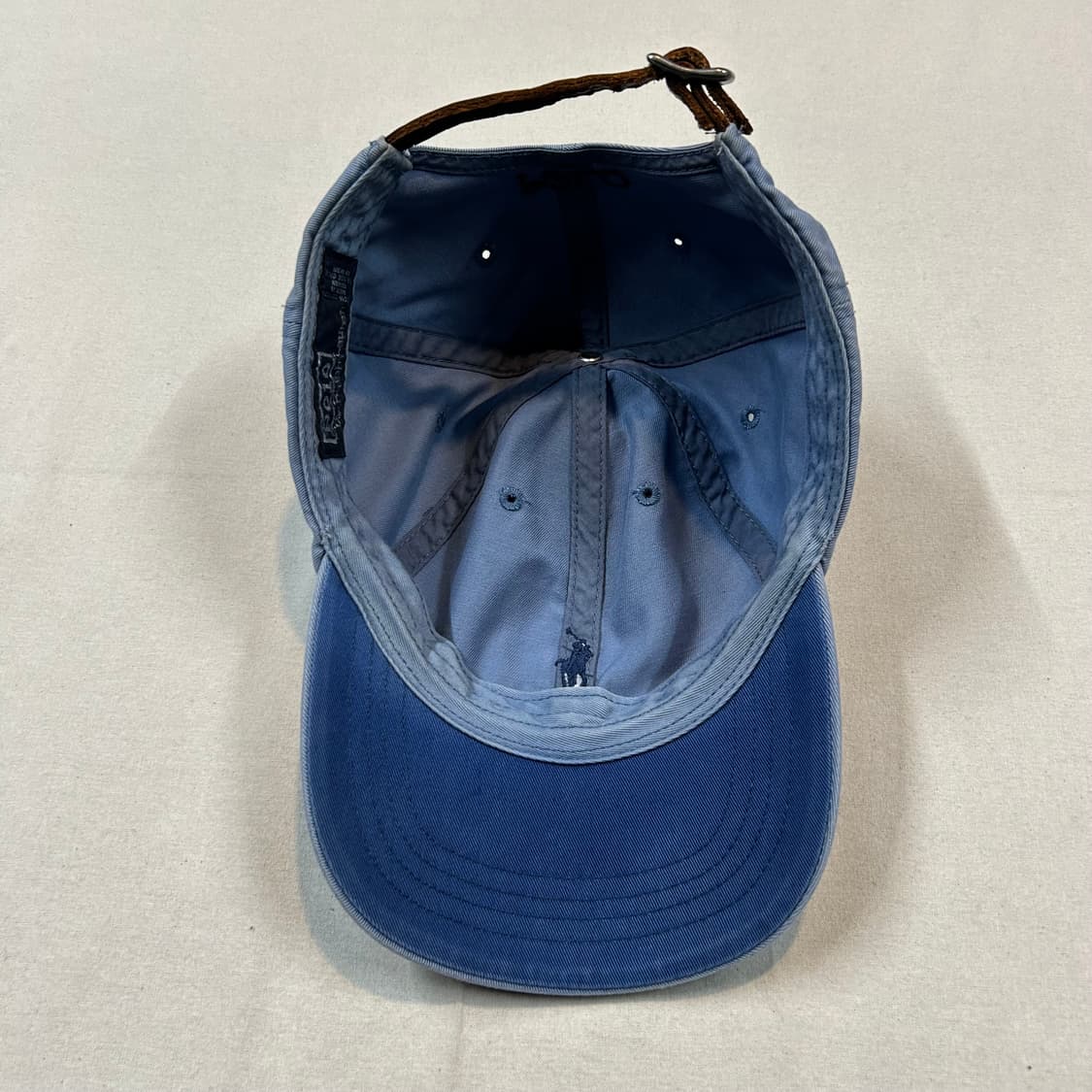 폴로 랄프로렌 하늘색 볼캡 모자 가죽스트랩 정품 상품이미지7
