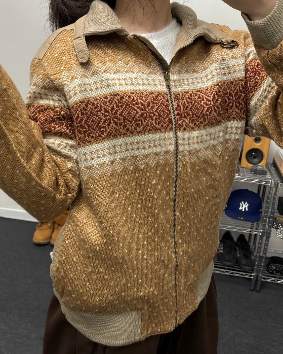 올드 빈티지 리버시블 코튼 블루종 자켓 상품이미지1