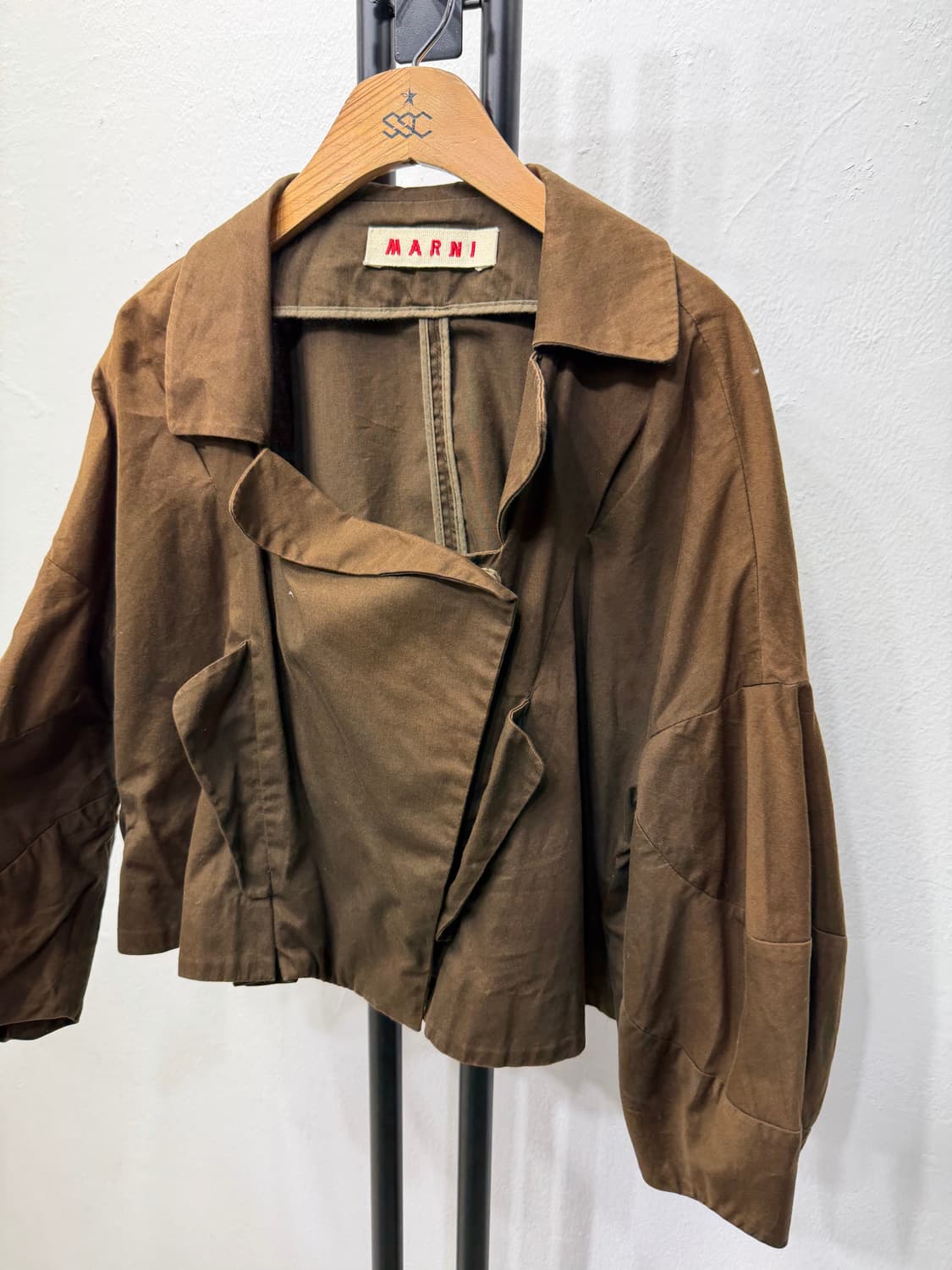 정품) 마르니 브라운 컬러 루즈핏 자켓 38 상품이미지2