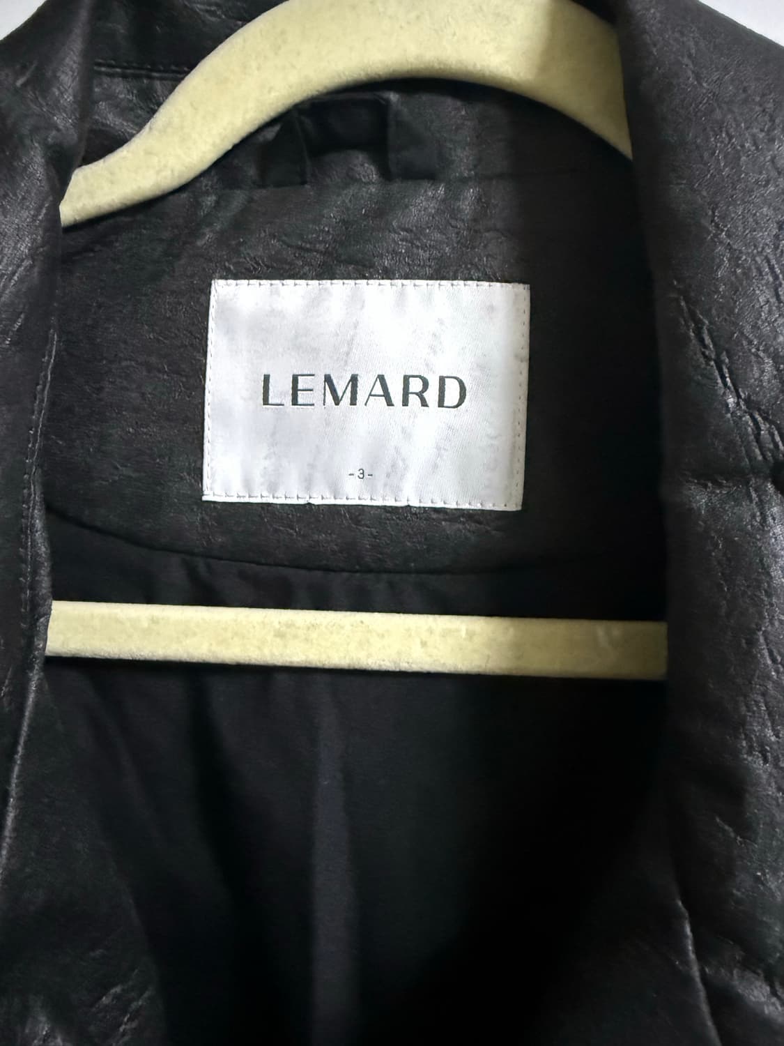 르마드 가죽 자켓 블랙 상품이미지8