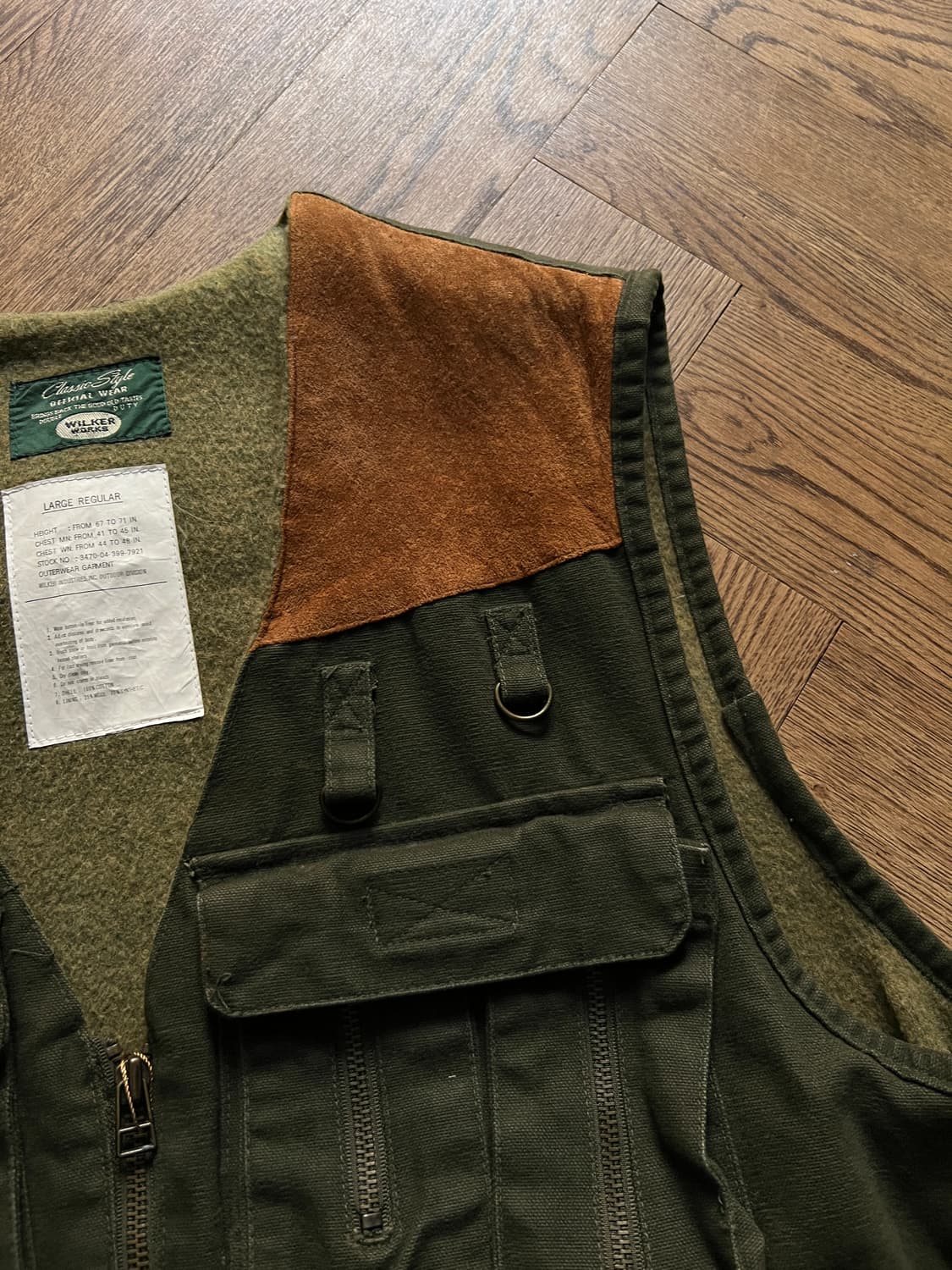 [L]USA 빈티지 헤비 헌팅 캔버스 베스트 상품이미지3