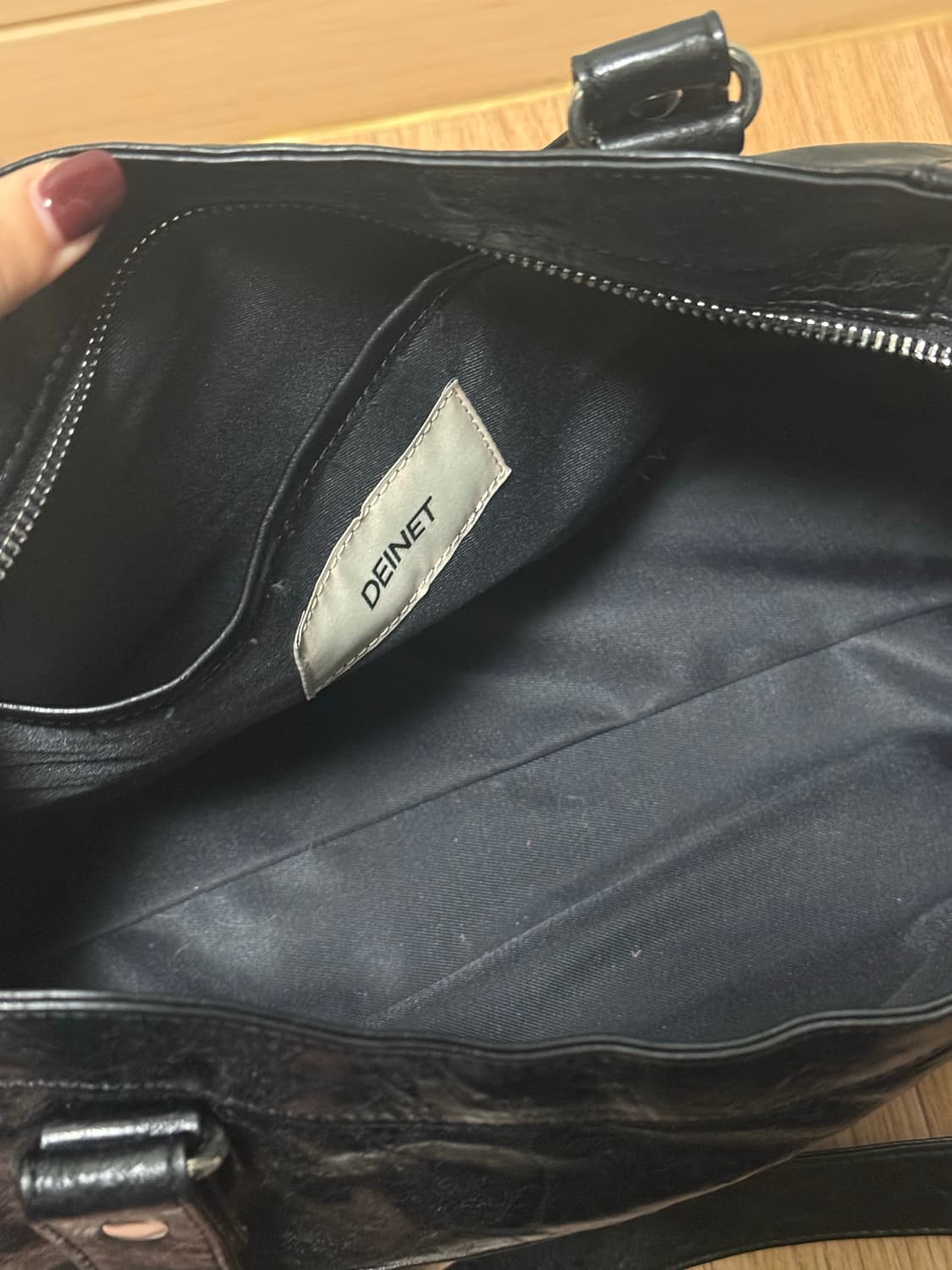 다이닛 가방 STUD POCKET BIG BAG IN BLACK 상품이미지6