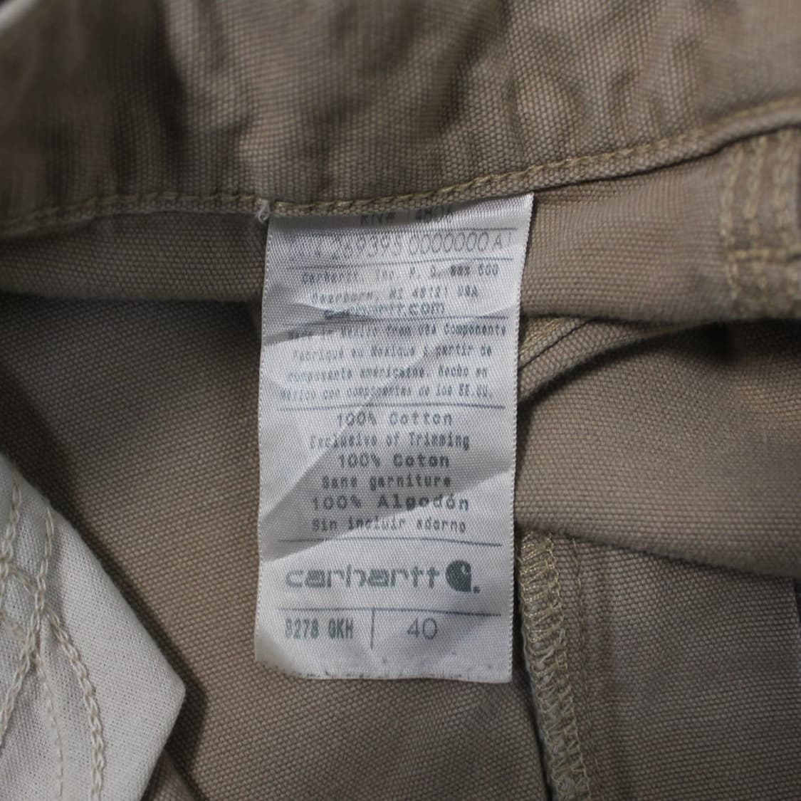Carhartt 칼하트 베이지 워크 팬츠 상품이미지7