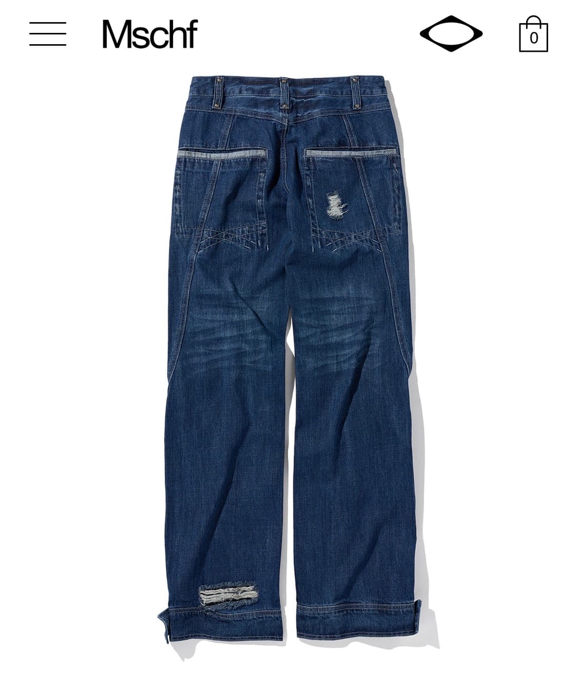 미스치프 아나토미 진 다크블루 M size 새상품 상품이미지2