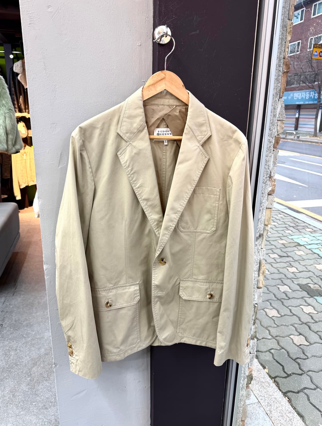 48/ 메종마르지엘라 10번대 싱글 브레스티드 블레이저 상품이미지3