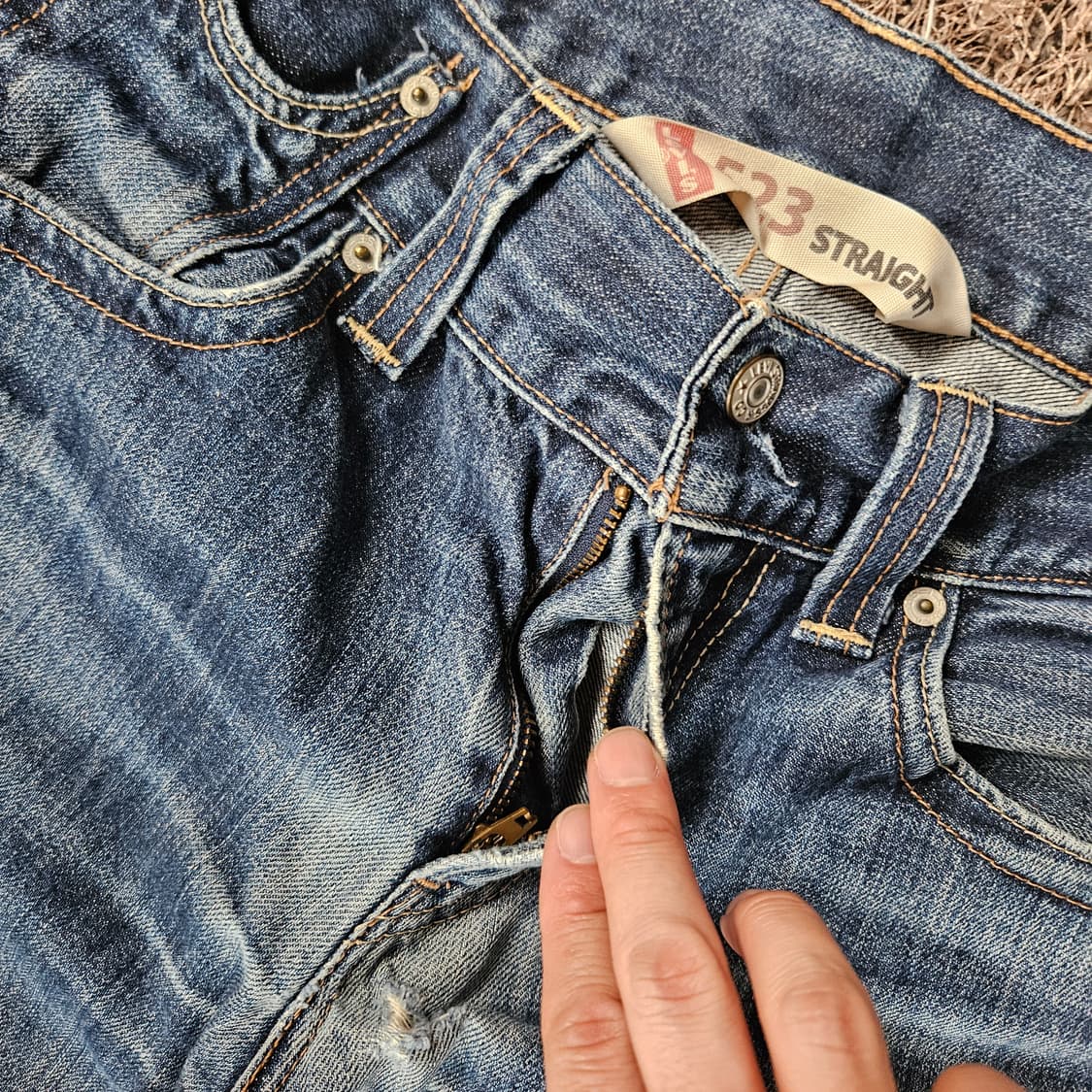 리바이스(Levis) No.523 00's 빈티지 커팅 데님 팬츠 30 상품이미지5