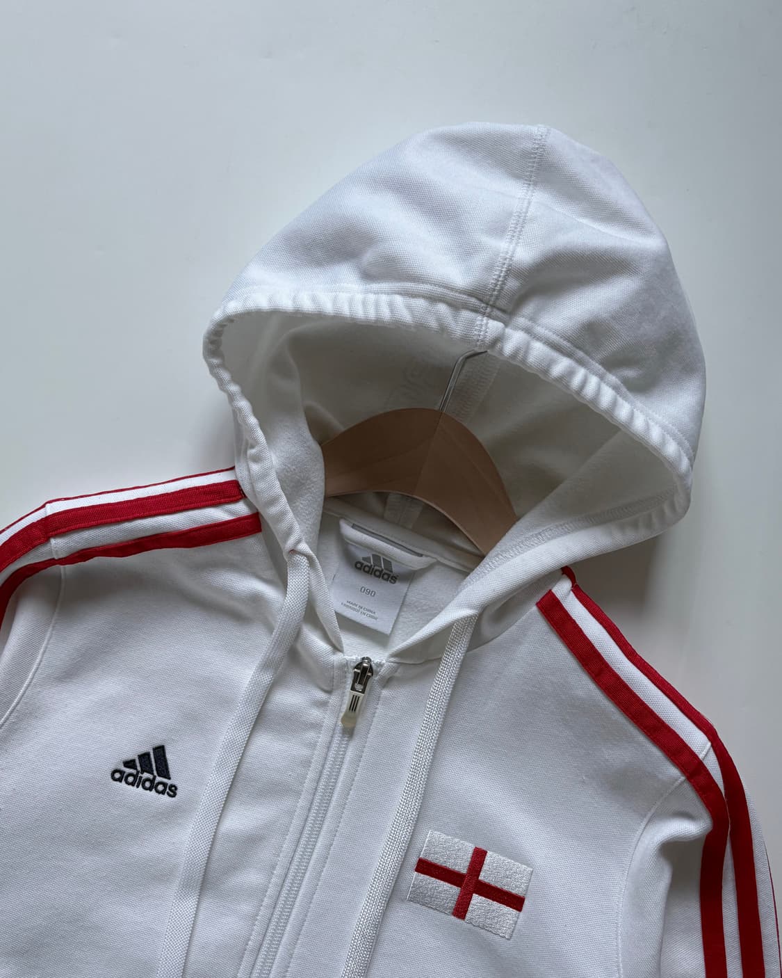 Adidas 아디다스 잉글랜드 화이트레드 후드트랙탑 상품이미지4