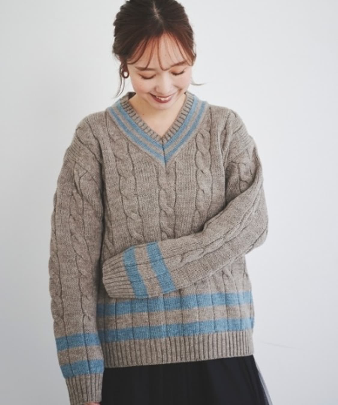 영국제 Oldderby 케이블 니트 상품이미지1