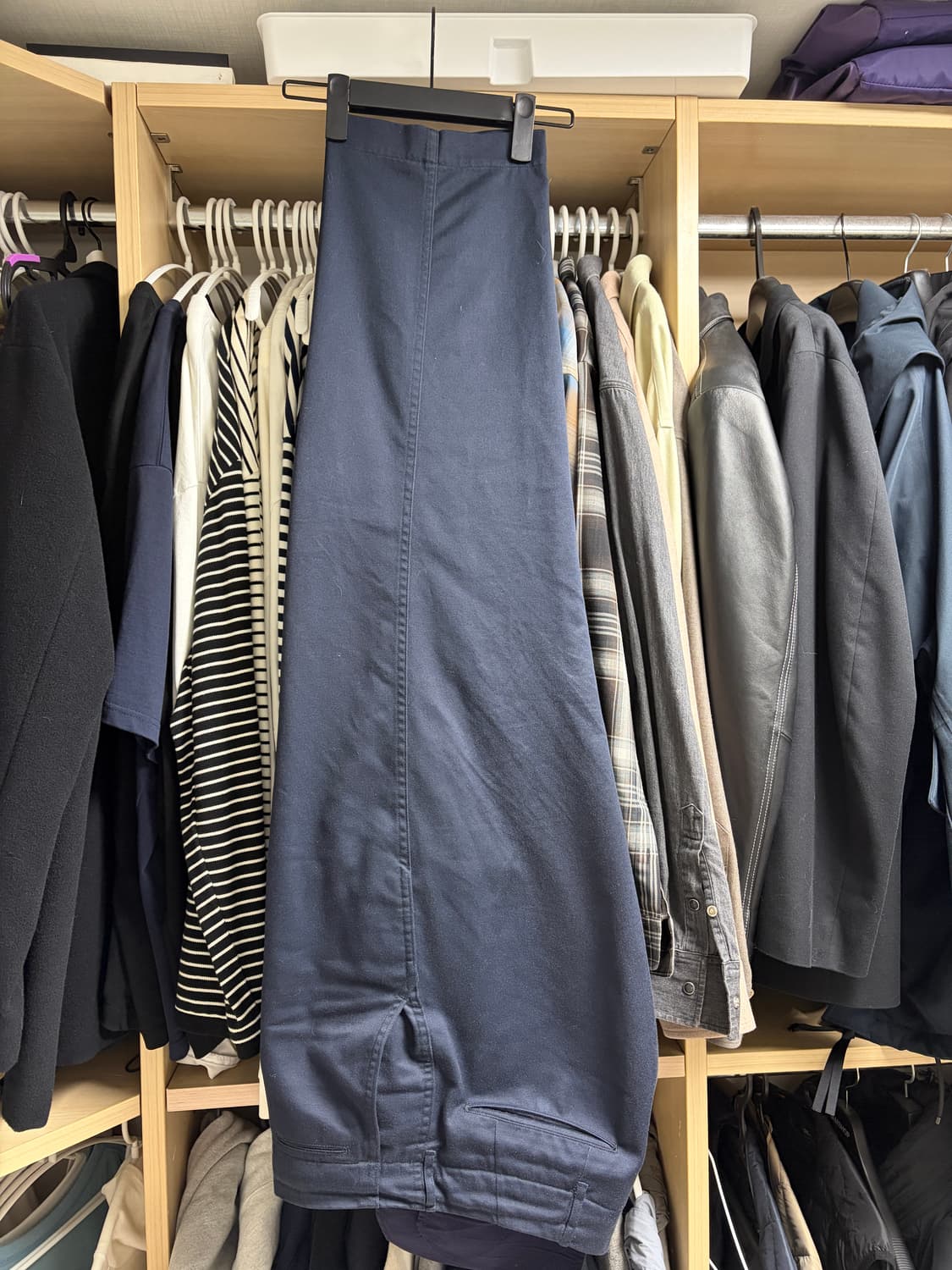 나나미카 와이드 치노 팬츠 34사이즈 네이비 상품이미지1