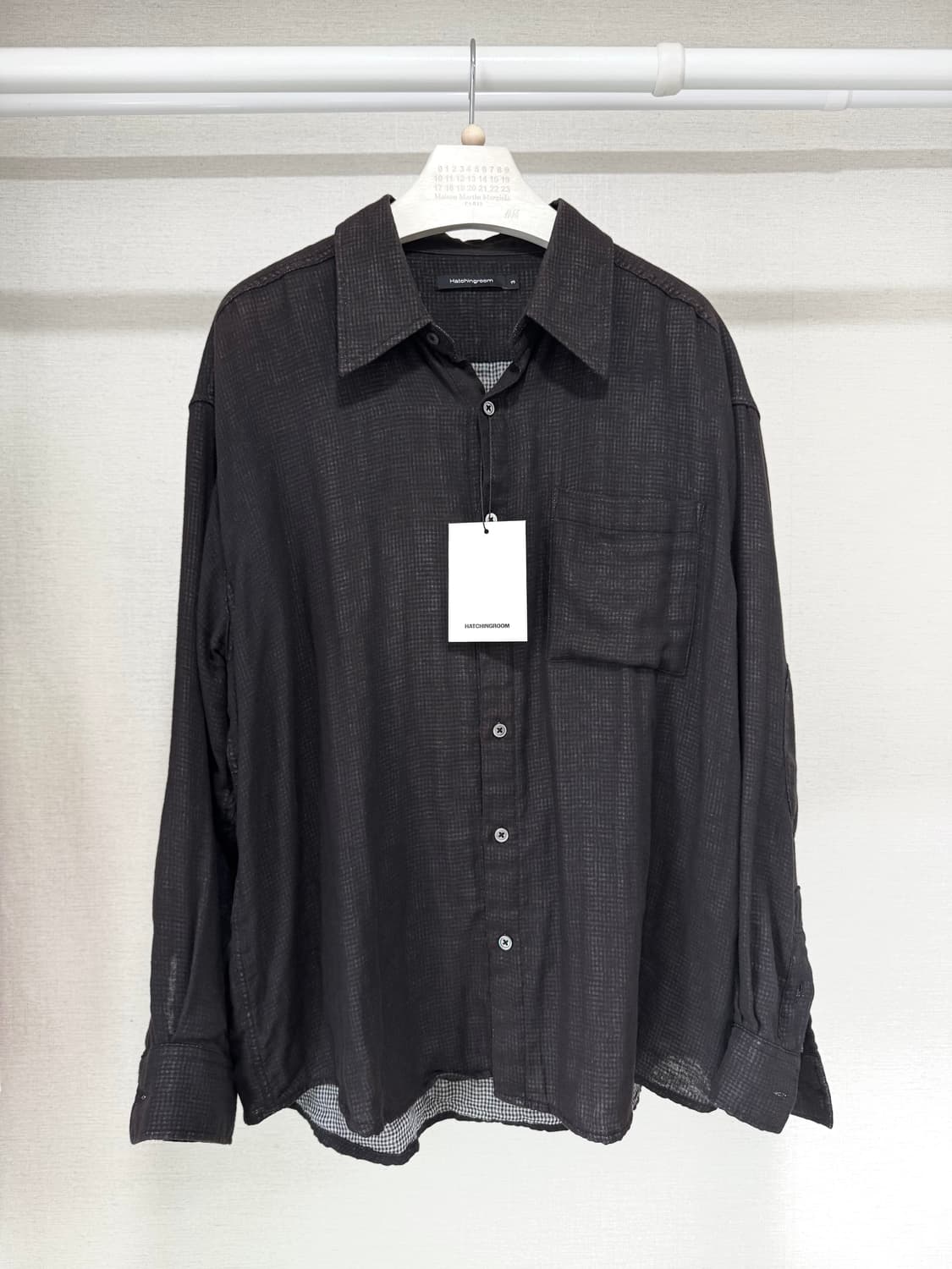 [최저가] 해칭룸 아카이브 셔츠 V2 워시드 블랙 상품이미지1