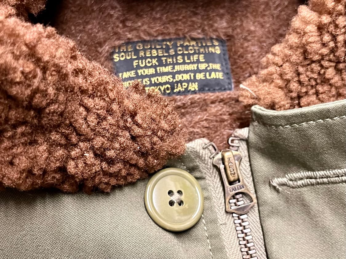 [90~95] 와코마리아 양털 야상자켓 상품이미지4