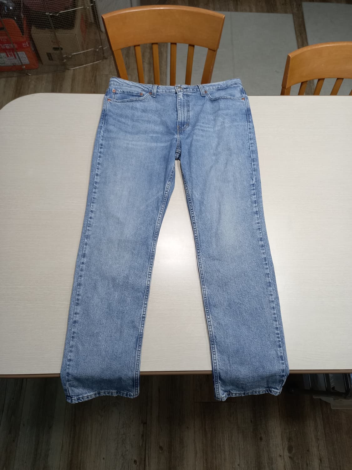 37 리바이스511 워싱 스판 슬림일자진 연청 37-136 상품이미지1