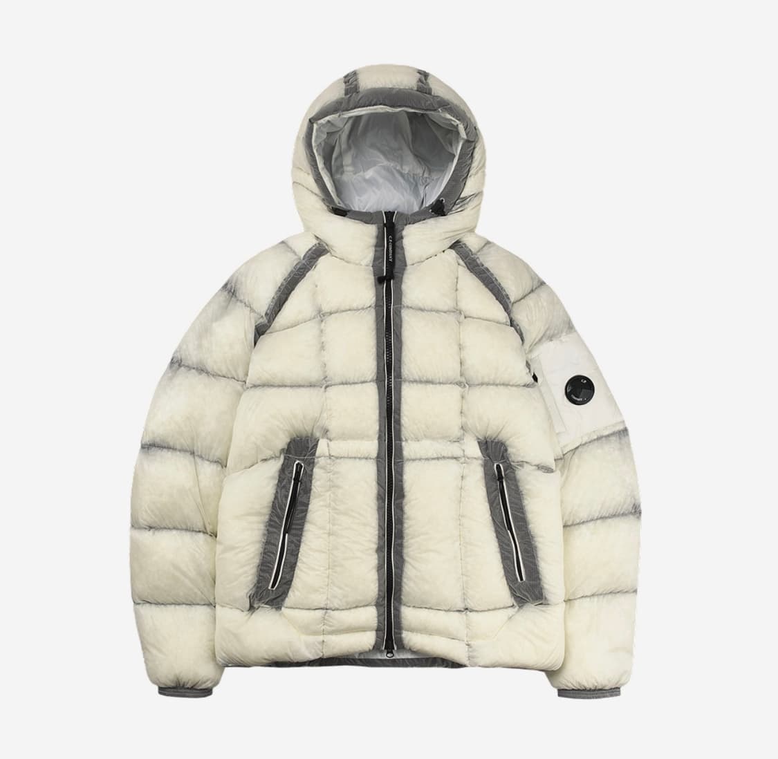 C.P. 컴퍼니 D.D. 쉘 후드 다운 자켓 거즈 화이트 라지 새제품  상품이미지1