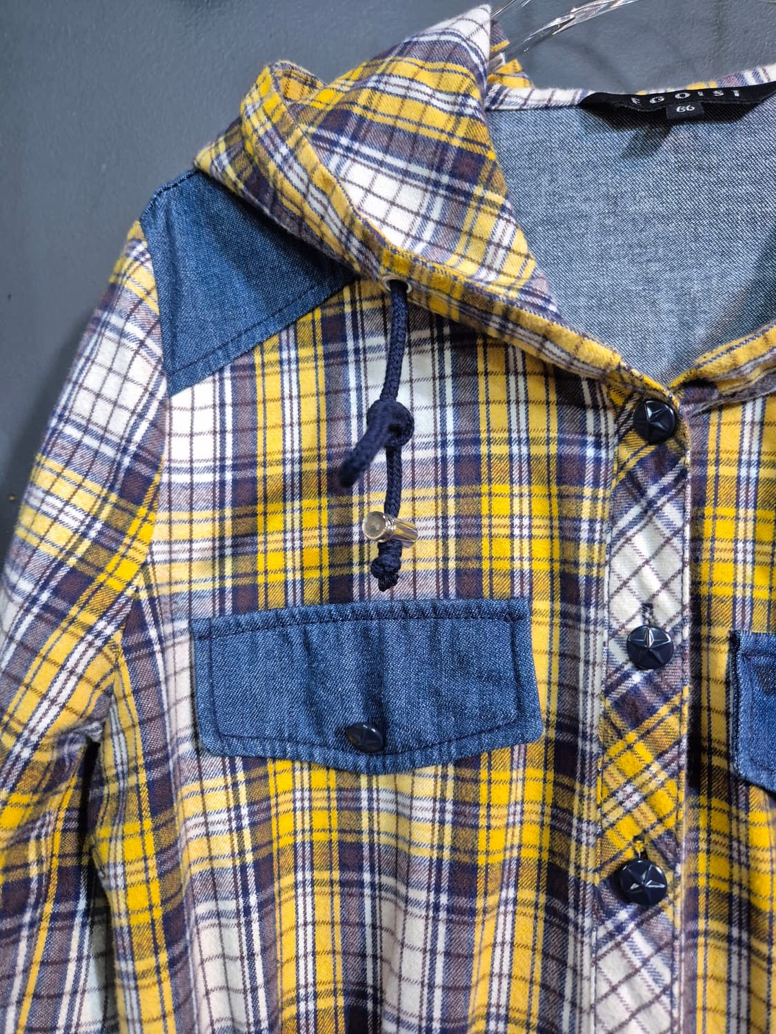 EGOIST 체크 후드 셔츠  66 상품이미지3