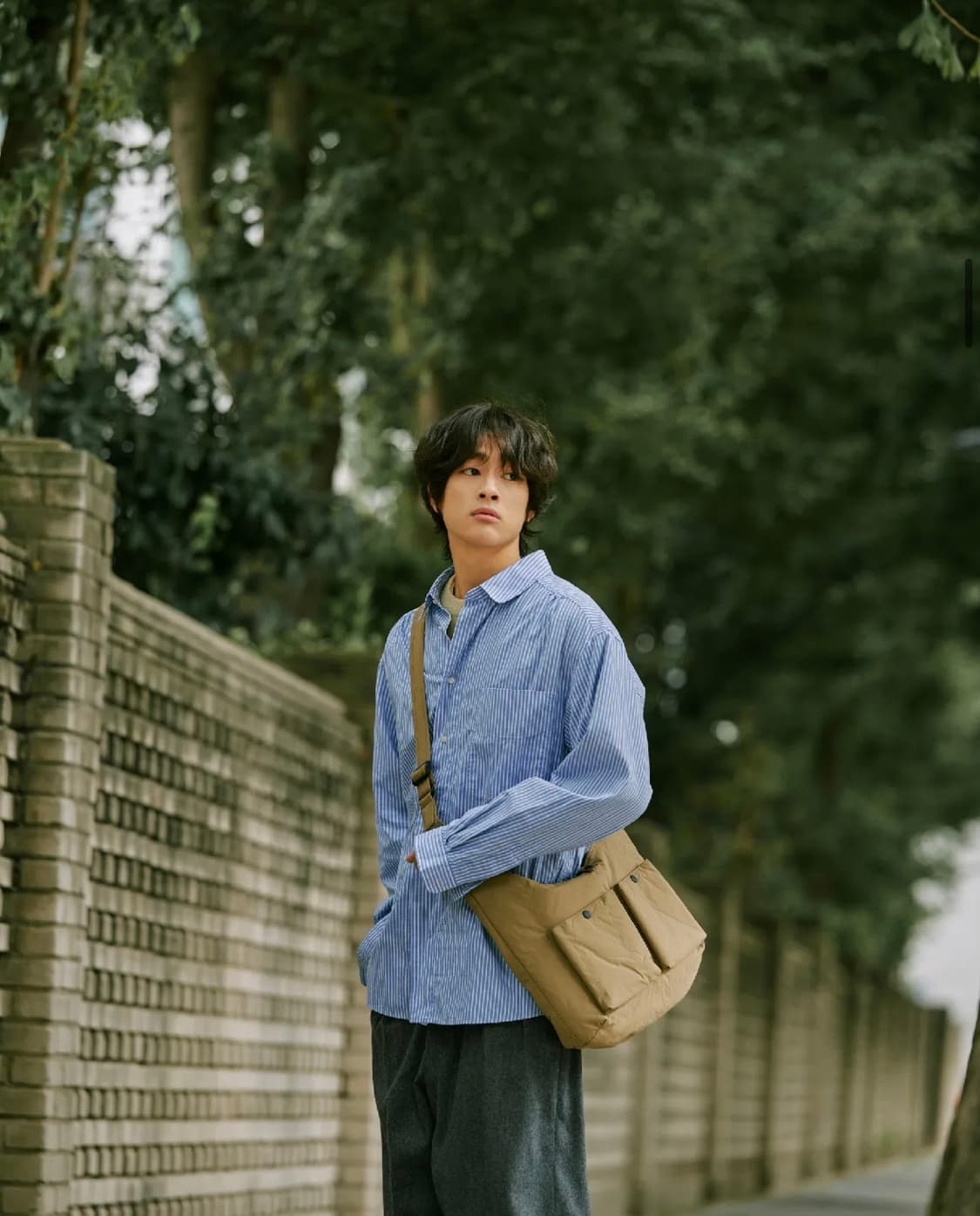 마지언타이틀 Padded Bore Bag Cross / Beige 상품이미지3
