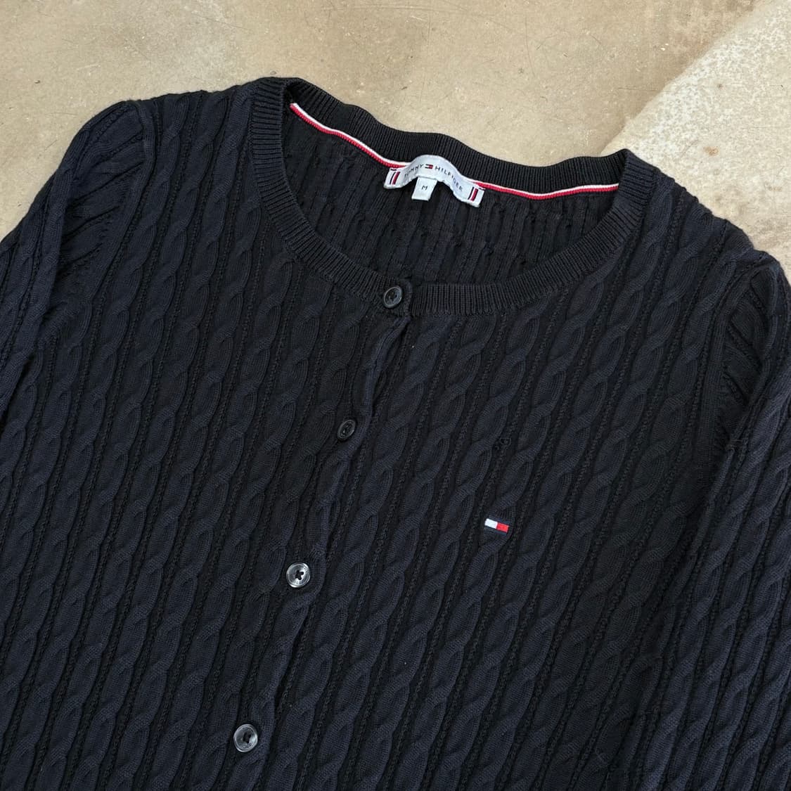 M 타미힐피거 여성용 케이블 니트 가디건  상품이미지1