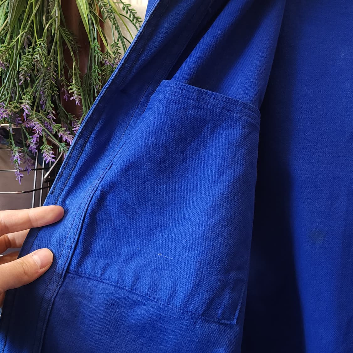 60s 프렌치 워크자켓 프렌치자켓 블루 워크자켓 56 상품이미지8