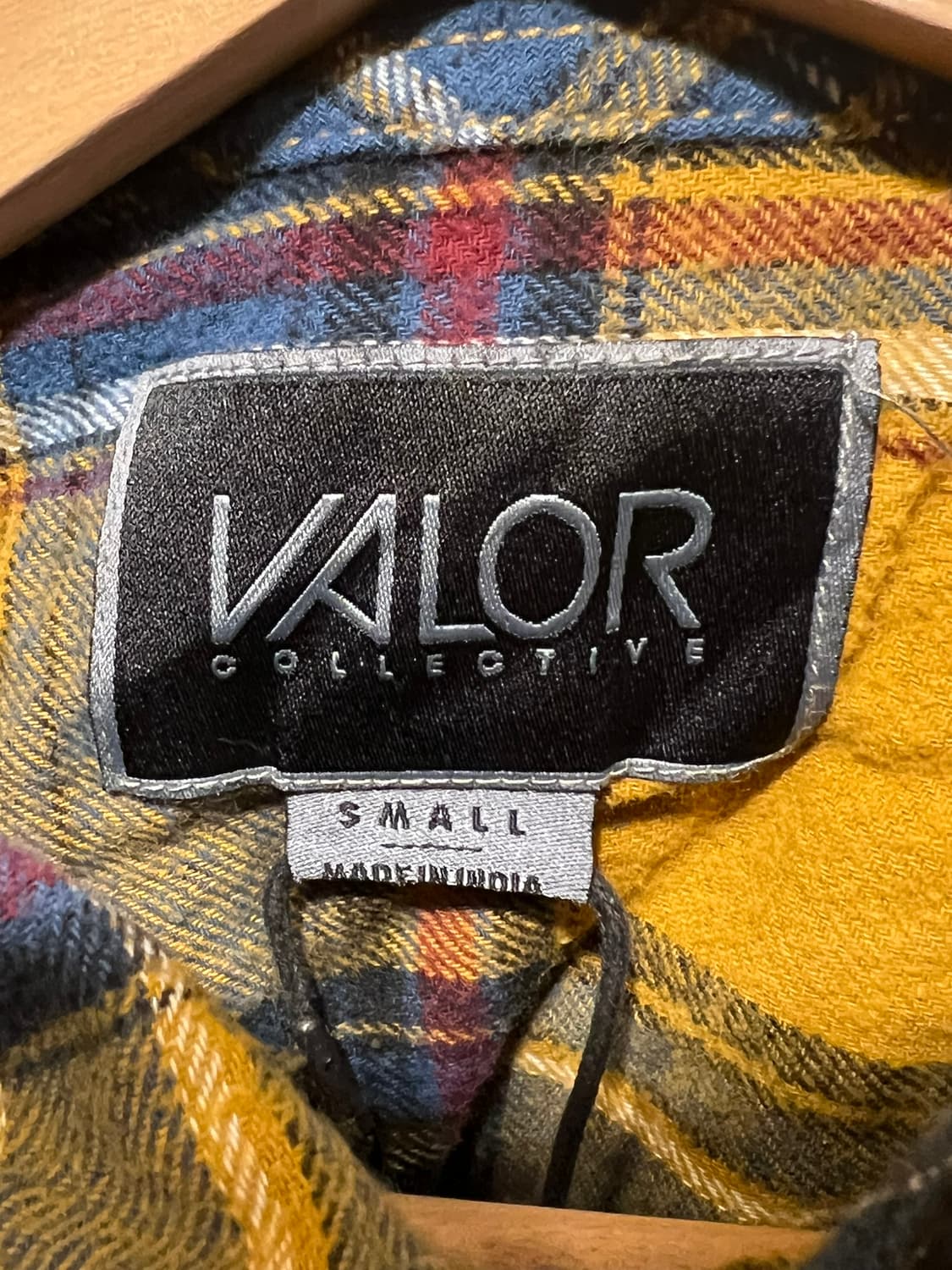 [S] VALOR COLLECTIVE 머스타드 체크 플란넬 셔츠 상품이미지7