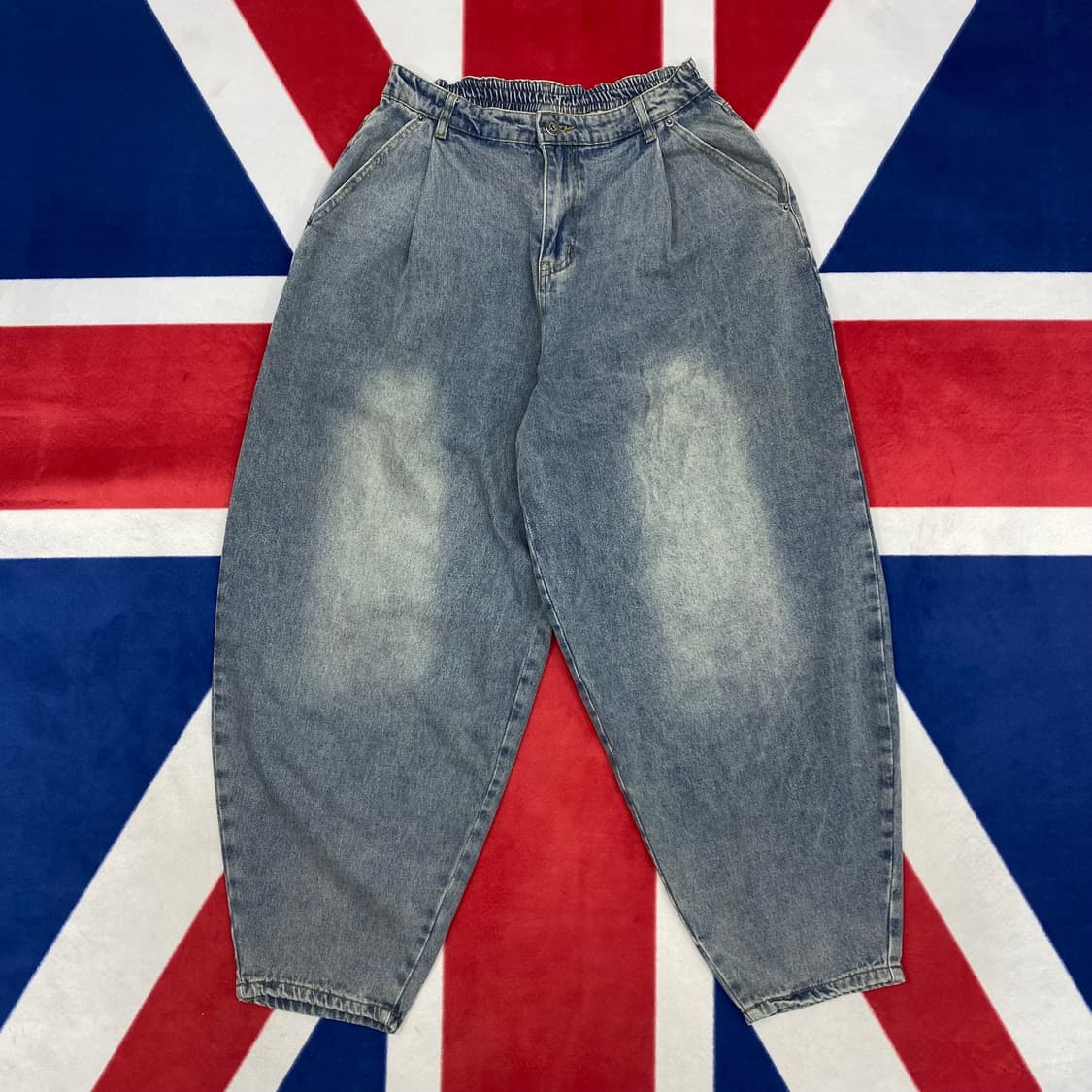 빈티지 데님 벌룬팬츠 S 실측 M  상품이미지1