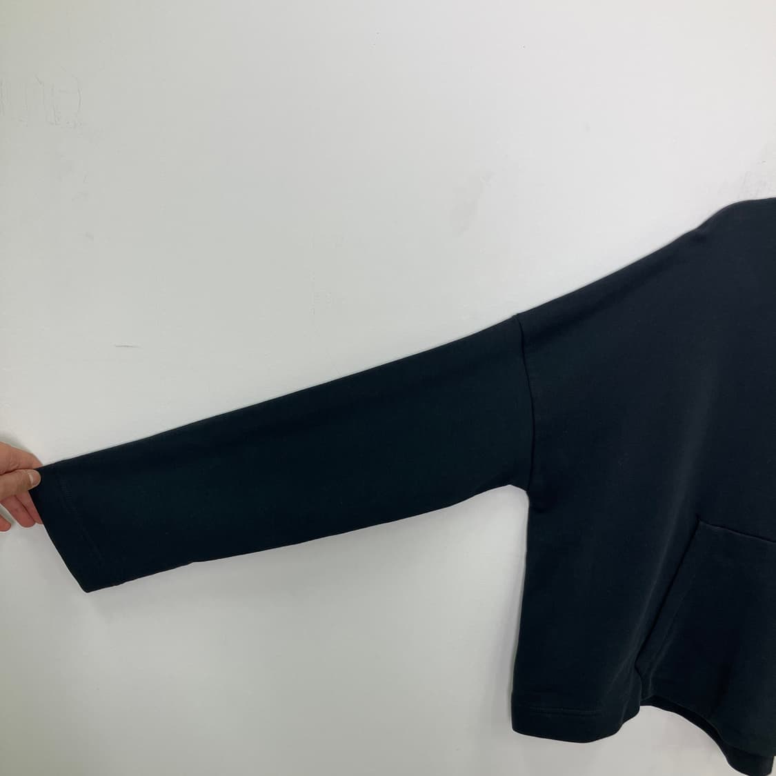 코스 블랙 크롭 코튼 스쿠바 후드티 S 상품이미지7