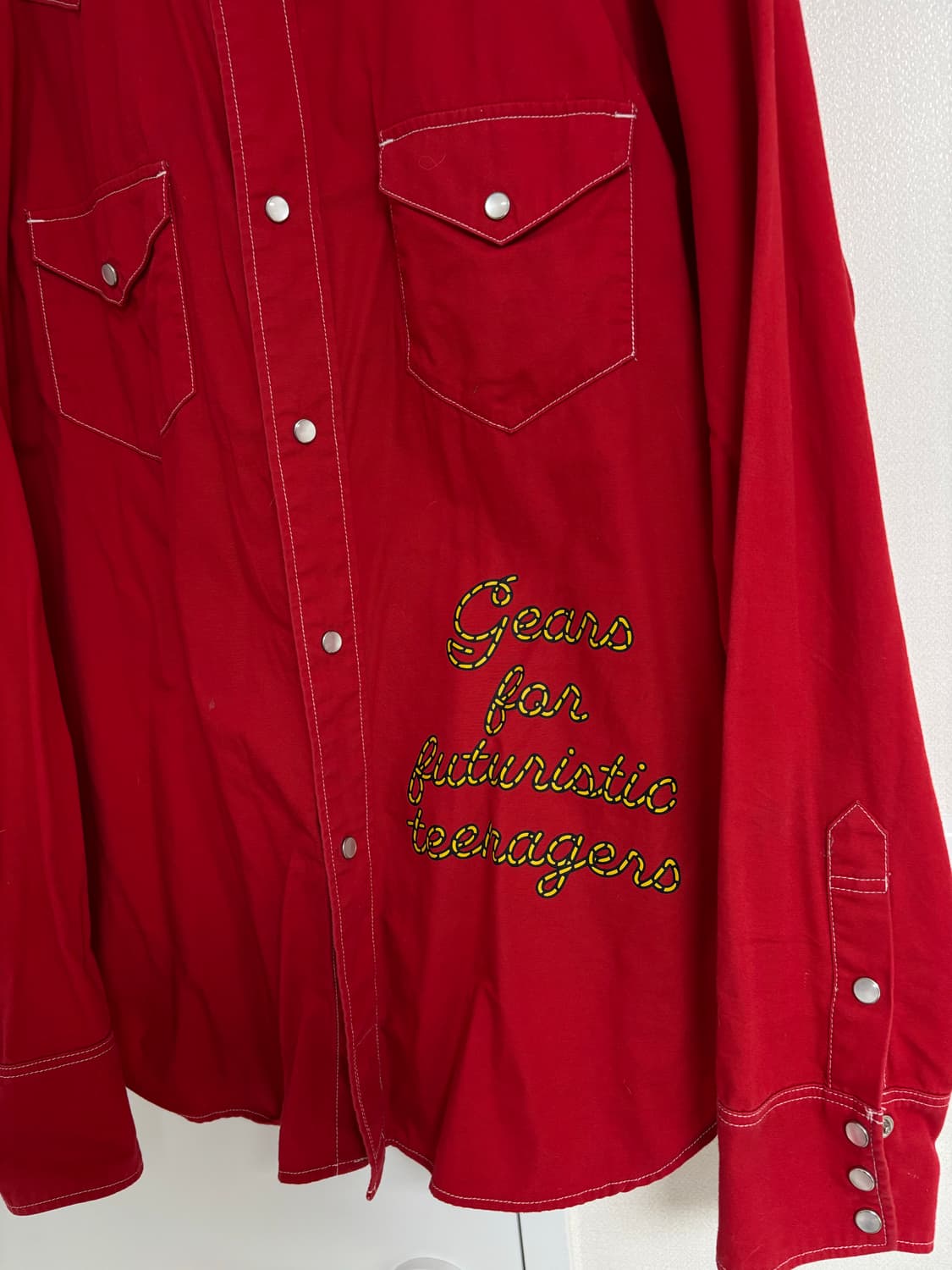 휴먼메이드 웨스턴 셔츠 레드 상품이미지8