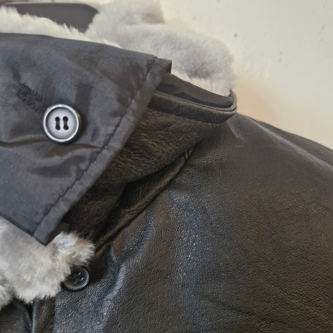 보아털 가죽 자켓 L~ 상품이미지4